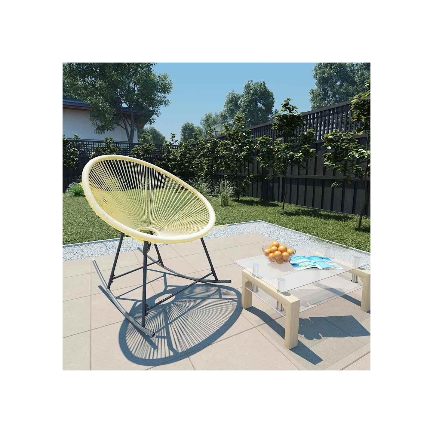 Chaise d'extérieur Acapulco Résine tressée Beige