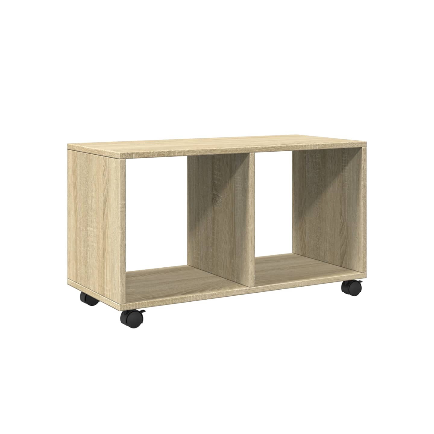 Armoire à roulettes chêne sonoma 72x33x42,5cm bois d’ingénierie