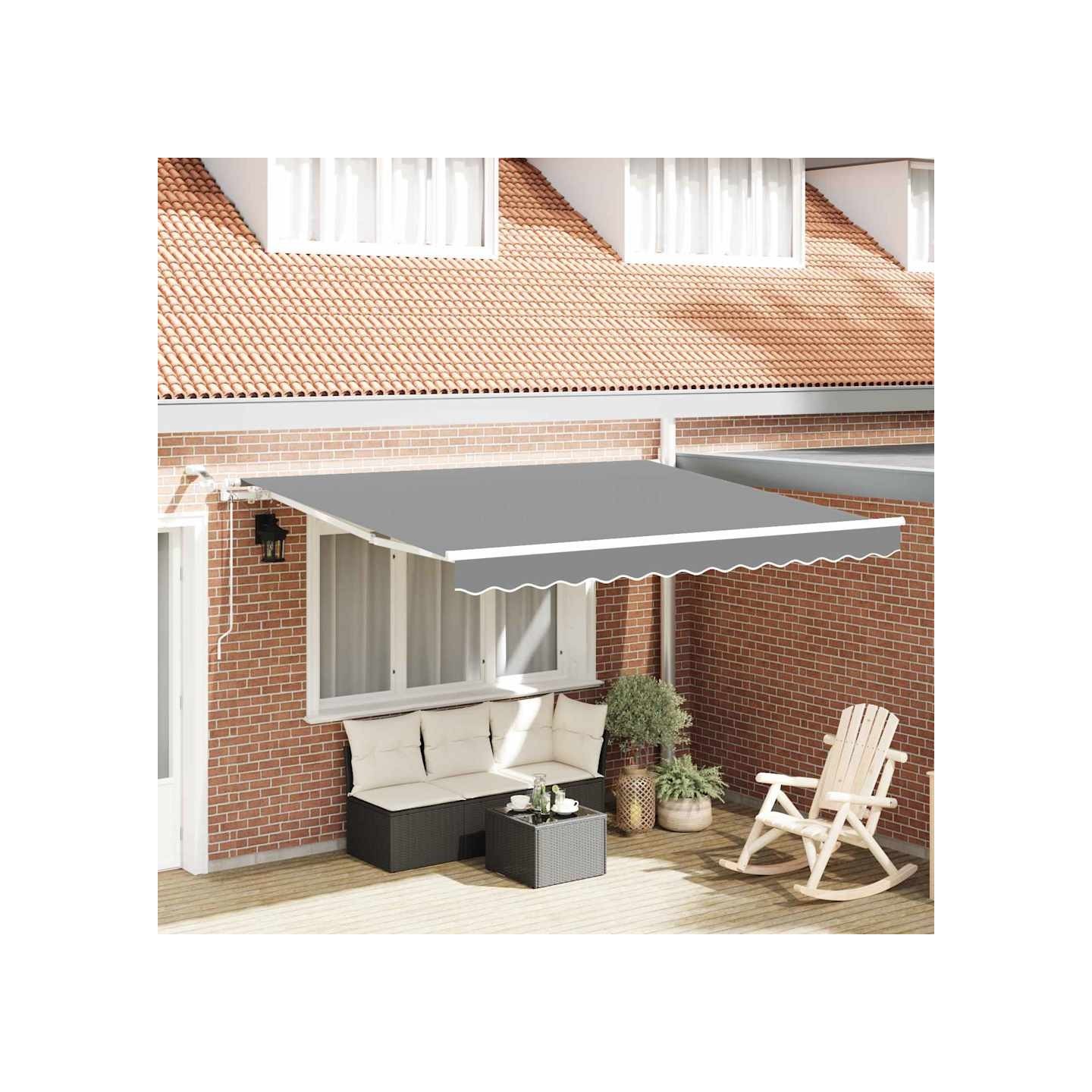 Armature de store banne électrique avec LED et capteur