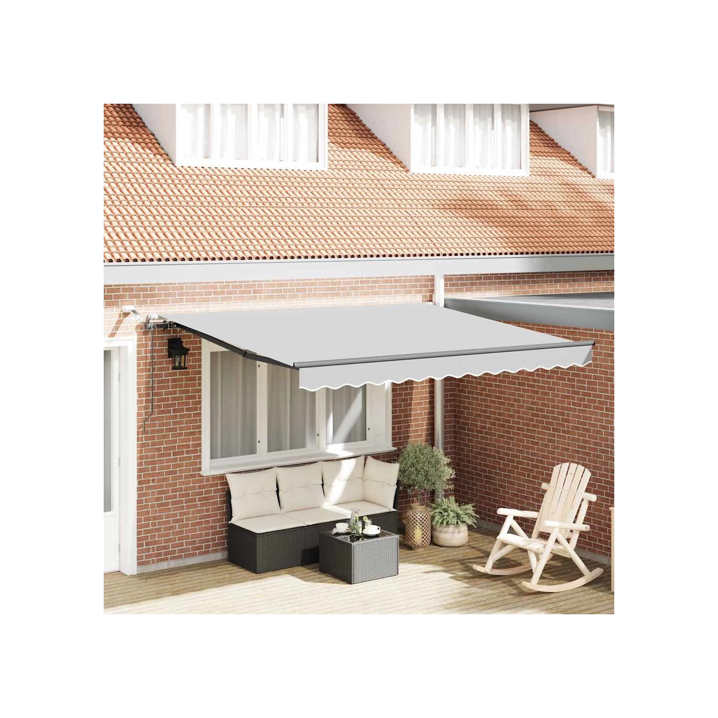 Armature de store banne électrique avec LED et capteur