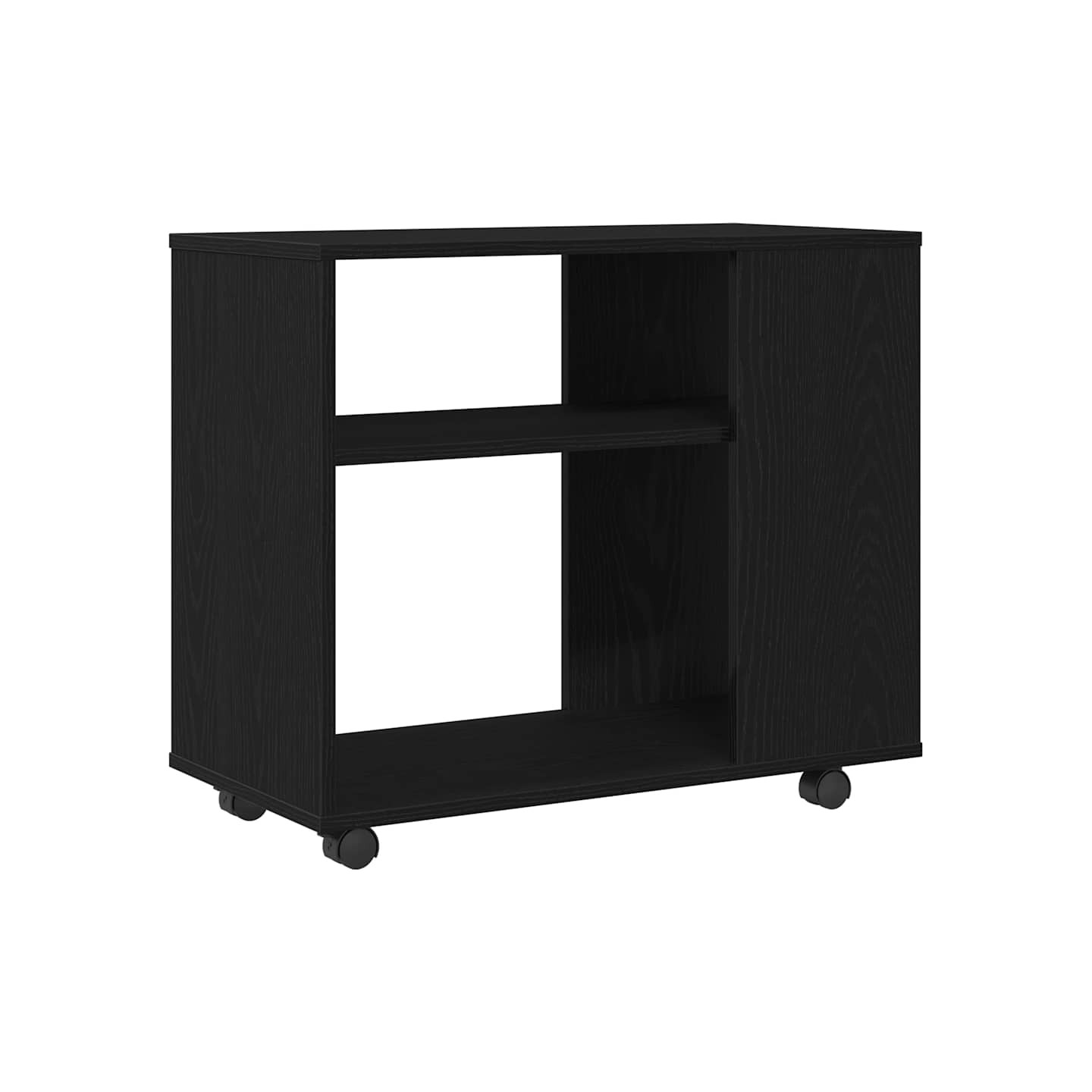 Table d'appoint en chêne noir 70 x 35 x 60,5 cm Bois d'ingénierie