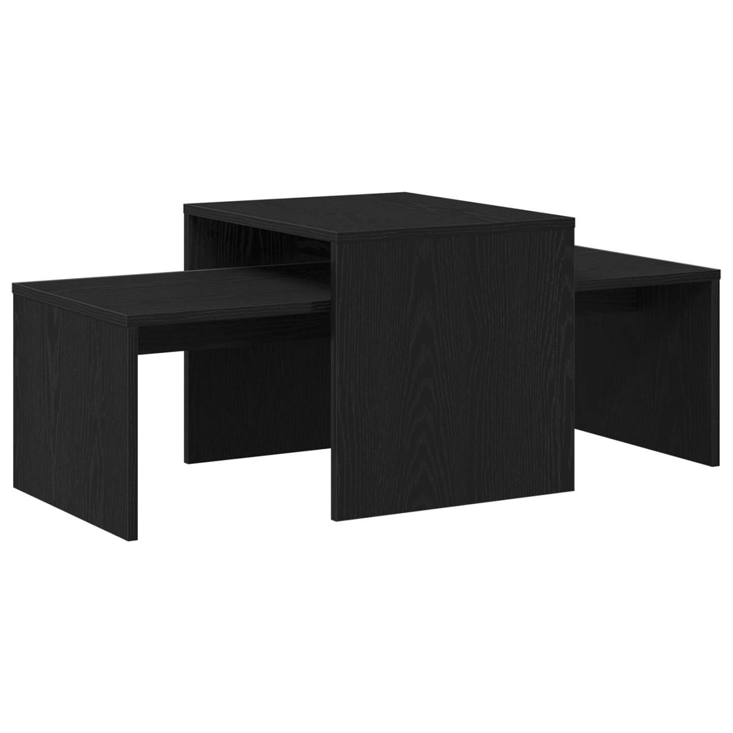 Tables gigognes Chêne noir 100 x 48 x 40 cm Bois d'ingénierie