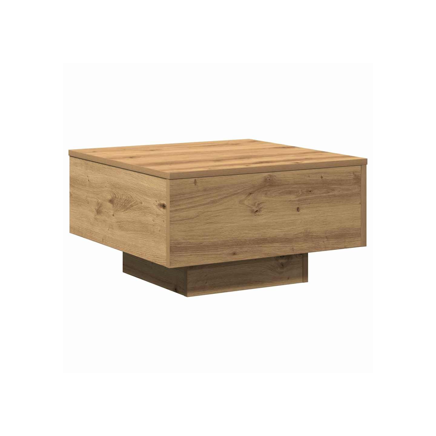 Table basse Chêne artisanal 55 x 55 x 31 cm