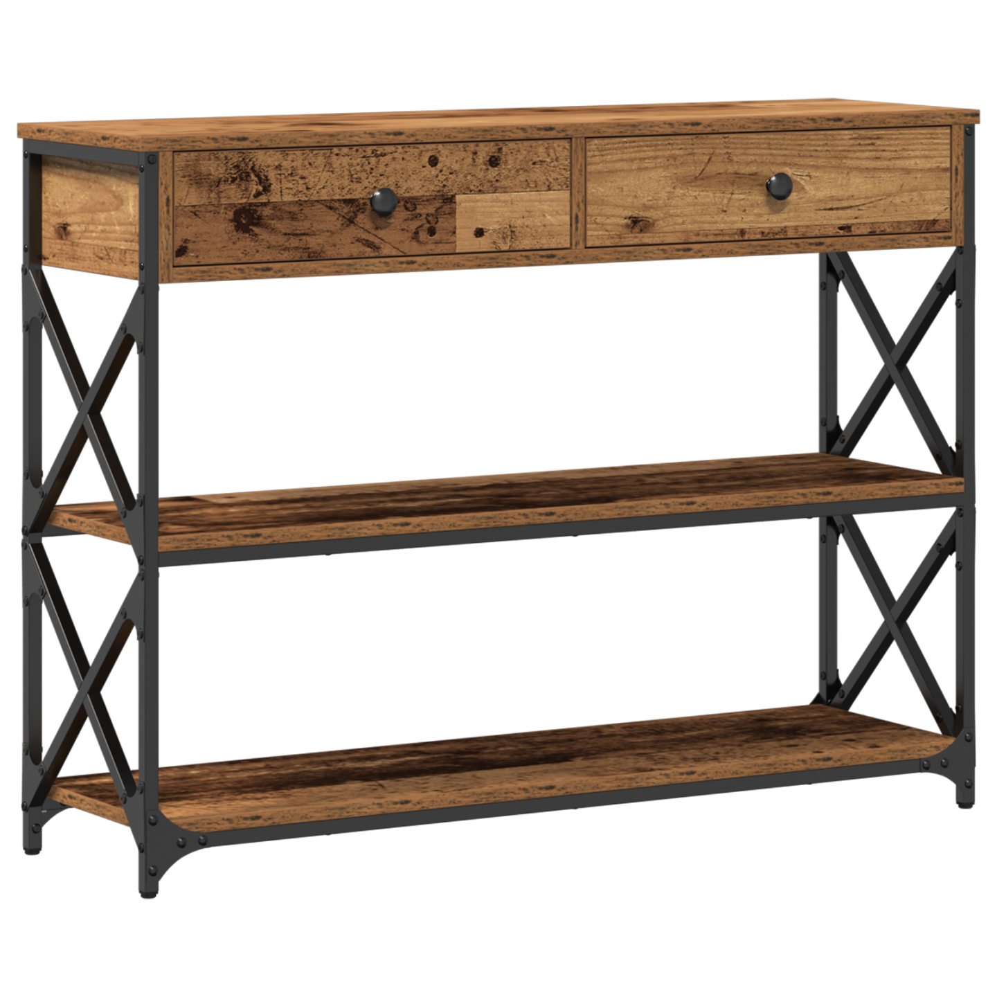 Table Console Bois ancien 100 x 28 x 75 cm