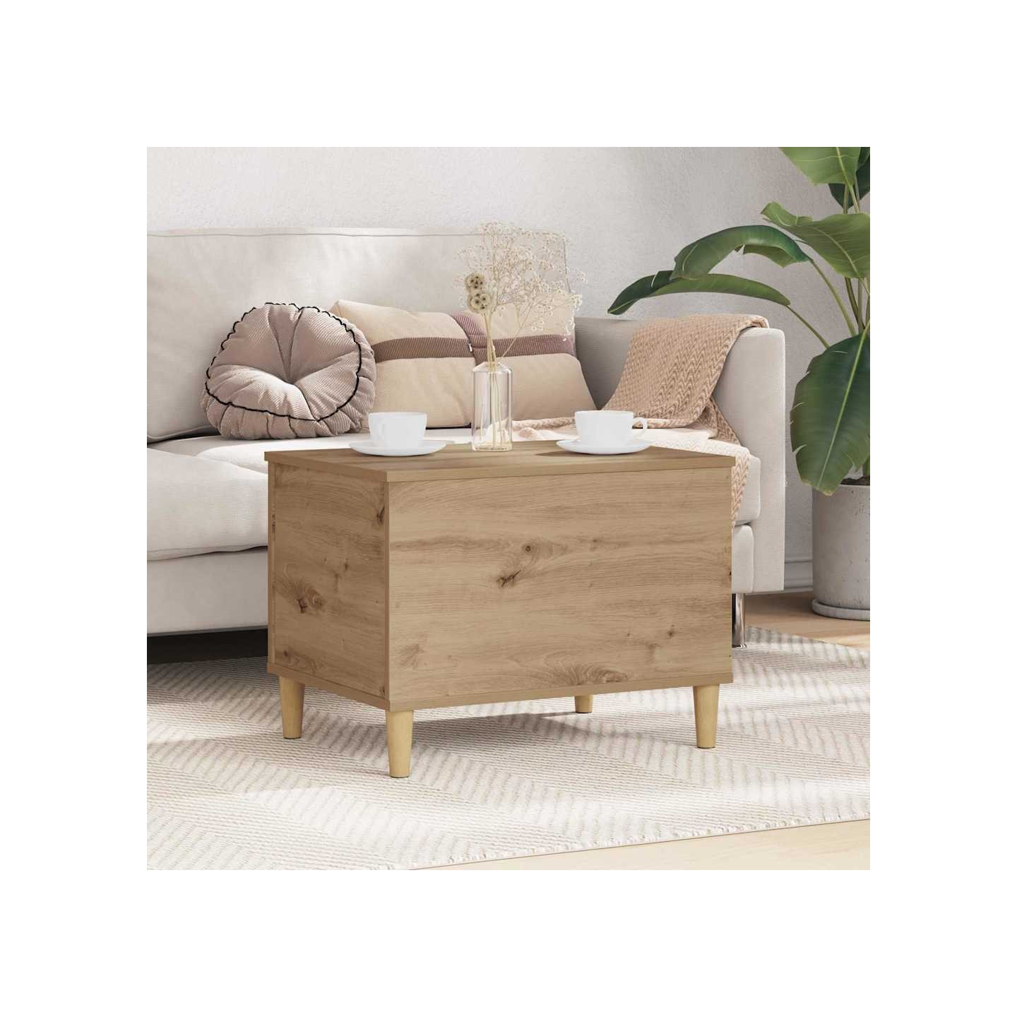 Cabinet de chevet Chêne artisanal 60 x 44,5 x 45 cm