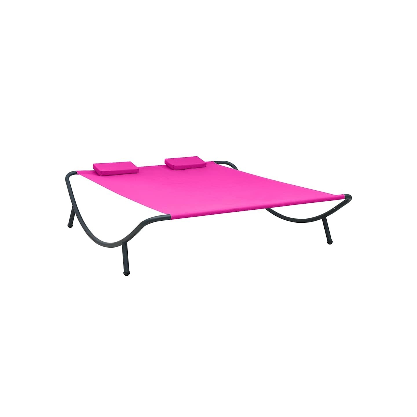 Lit de repos d'extérieur tissu rose