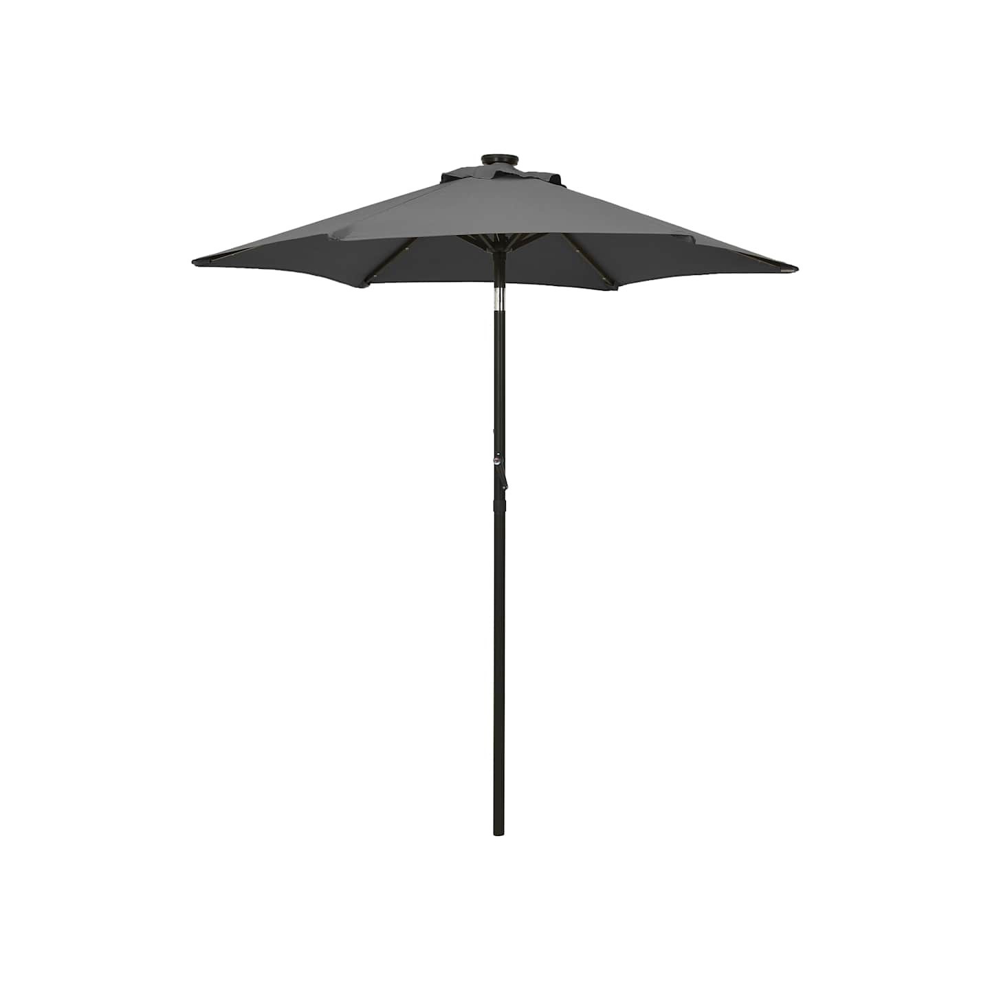 Parasol de jardin avec lumières LED anthracite aluminium