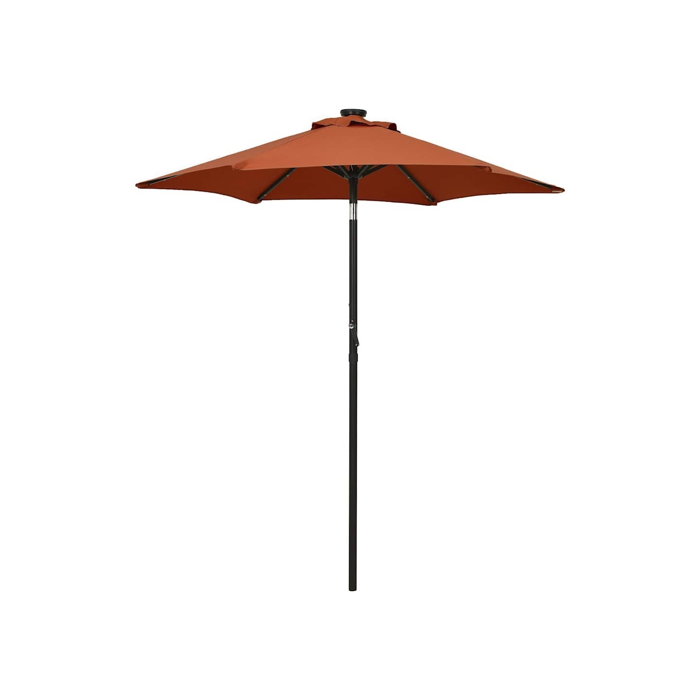 Parasol de jardin avec lumières LED terre cuite aluminium
