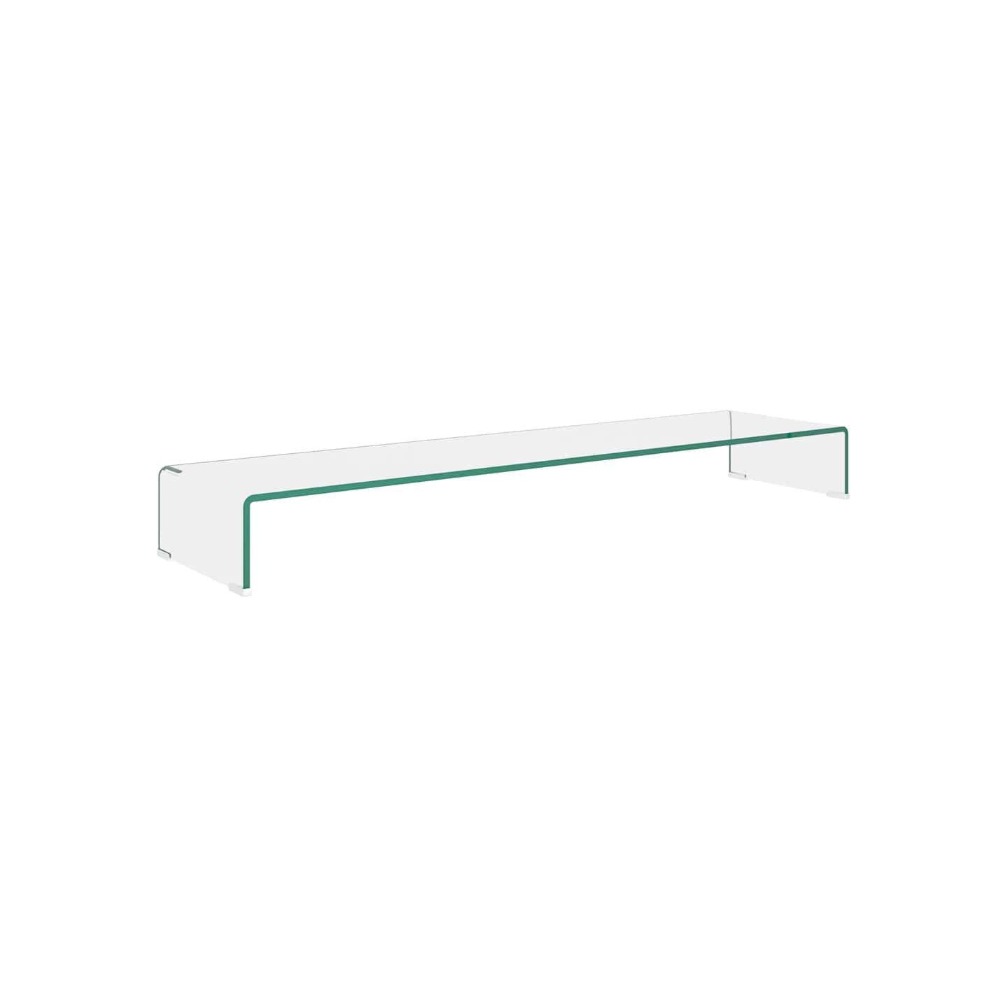 Meuble TV/pour moniteur 120x30x13 cm verre transparent