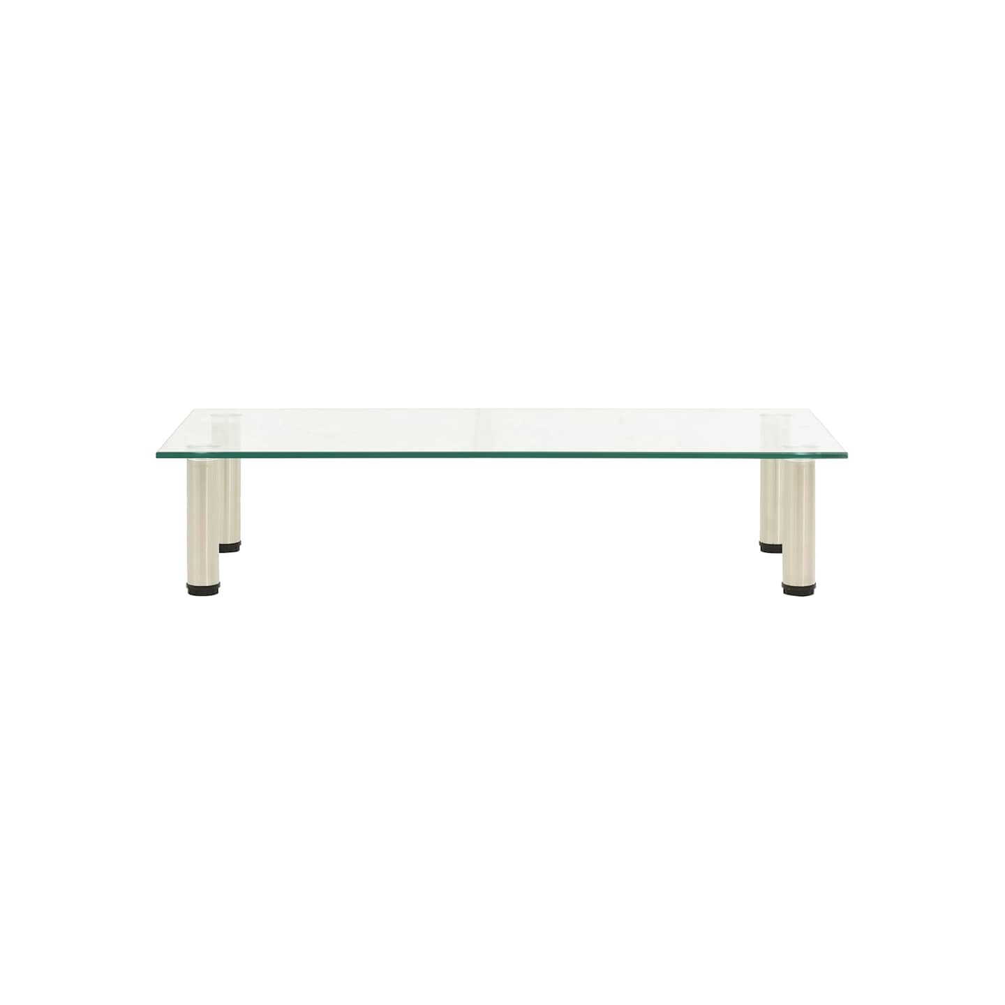 Meuble TV Transparent 80x35x17 cm Verre trempé