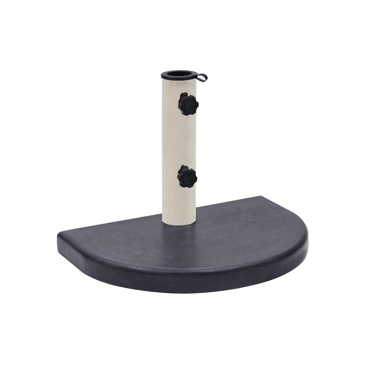 Socle de parasol Noir 40x28x4 cm Granite