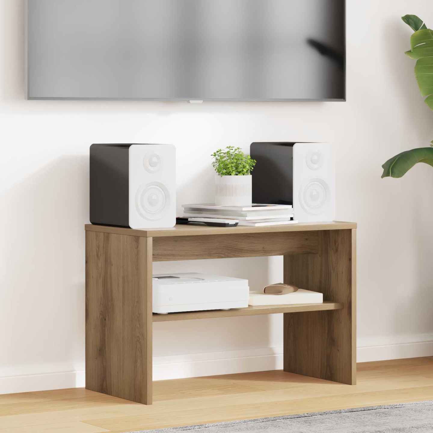 Meuble TV 60 x 30 x 40 cm Chêne artisanal Bois d'ingénierie