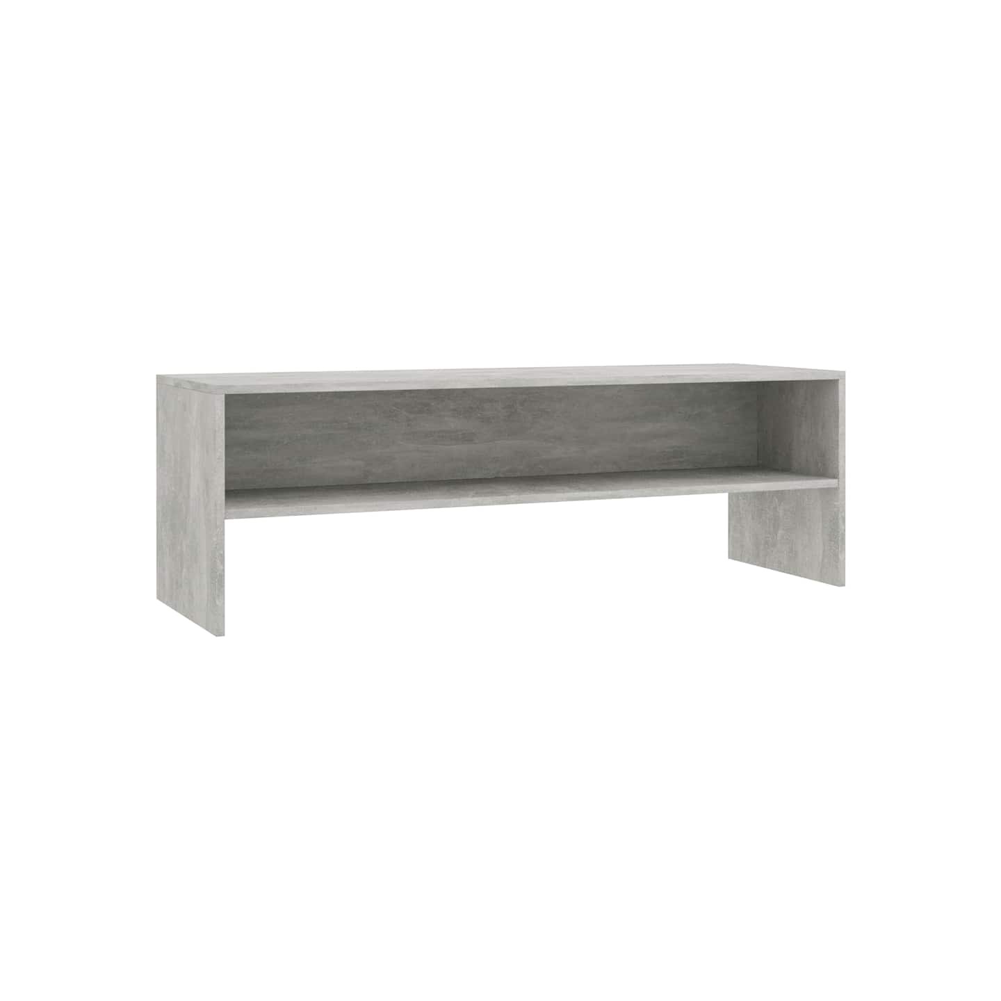 Meuble TV Gris béton 120x40x40 cm Bois d'ingénierie