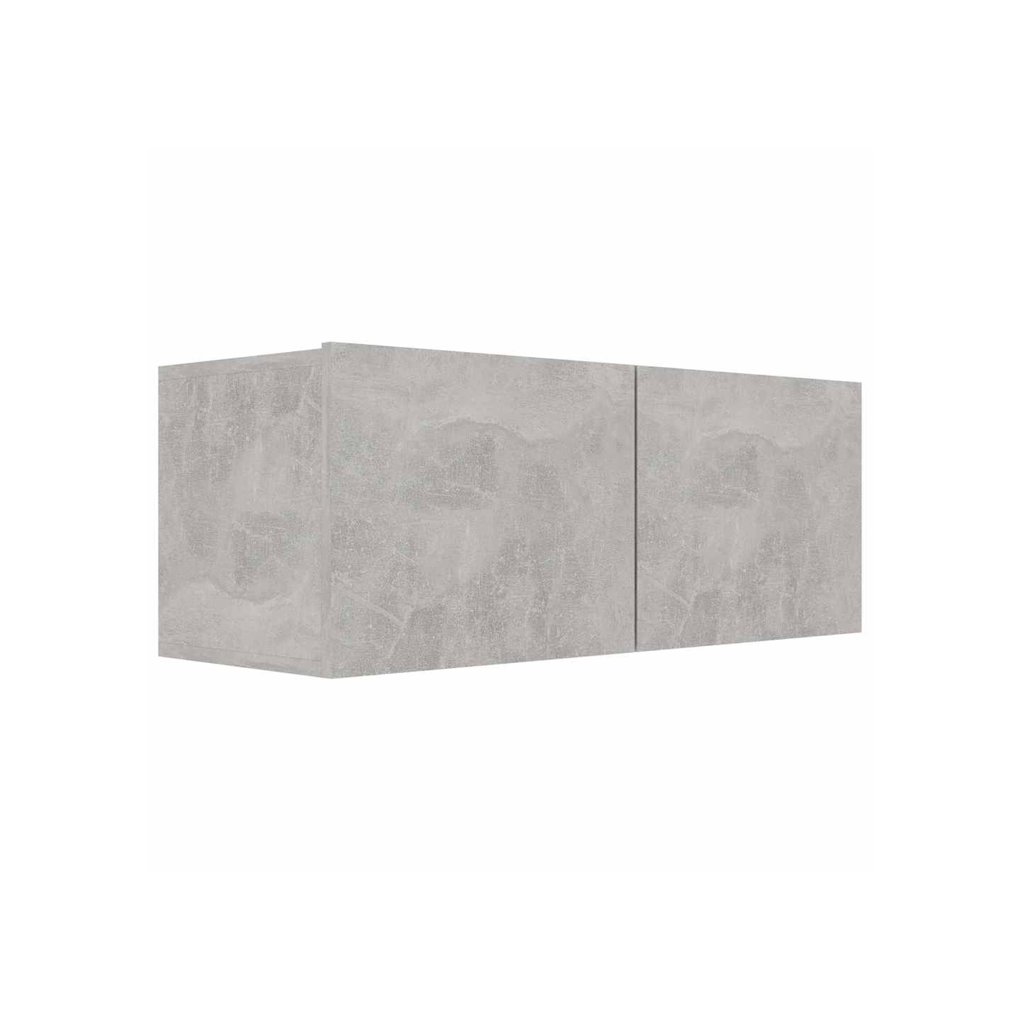 Meuble TV Gris béton 80x30x30 cm Bois d’ingénierie