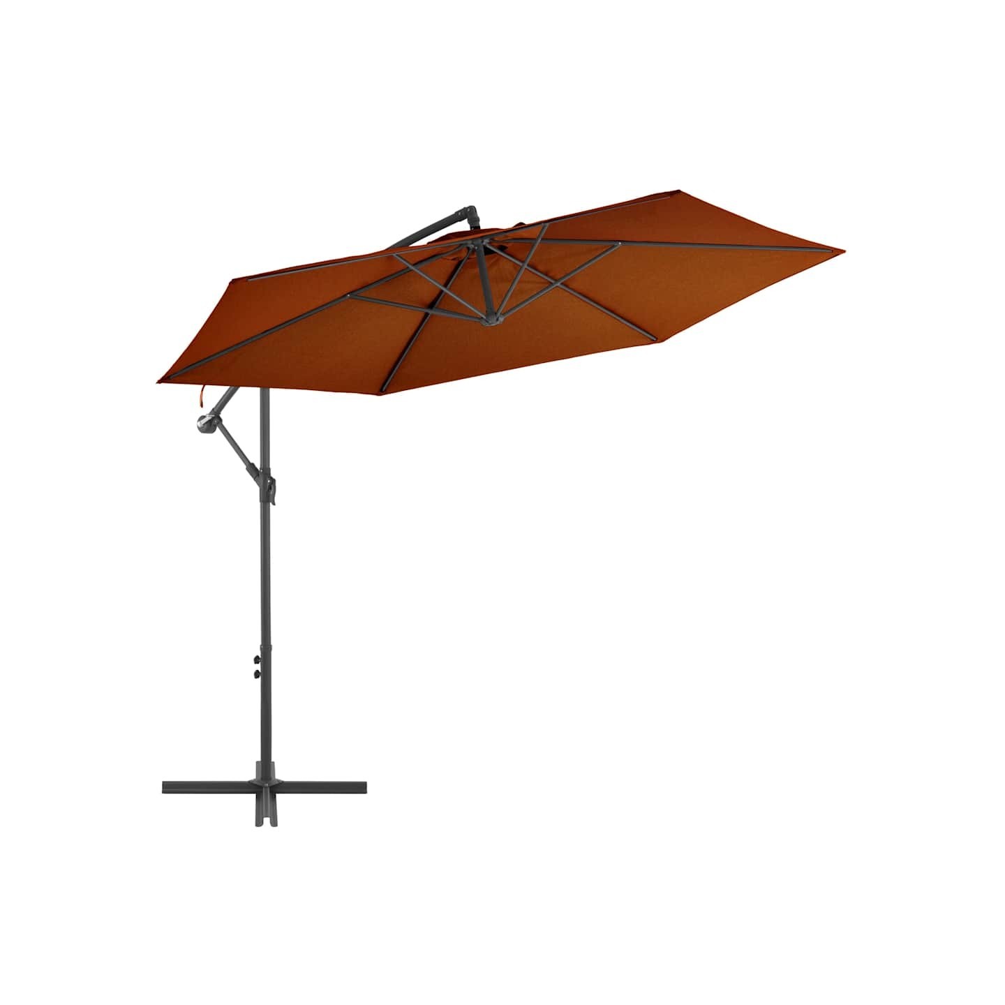 Parasol de jardin en porte-à-faux avec mât en aluminium