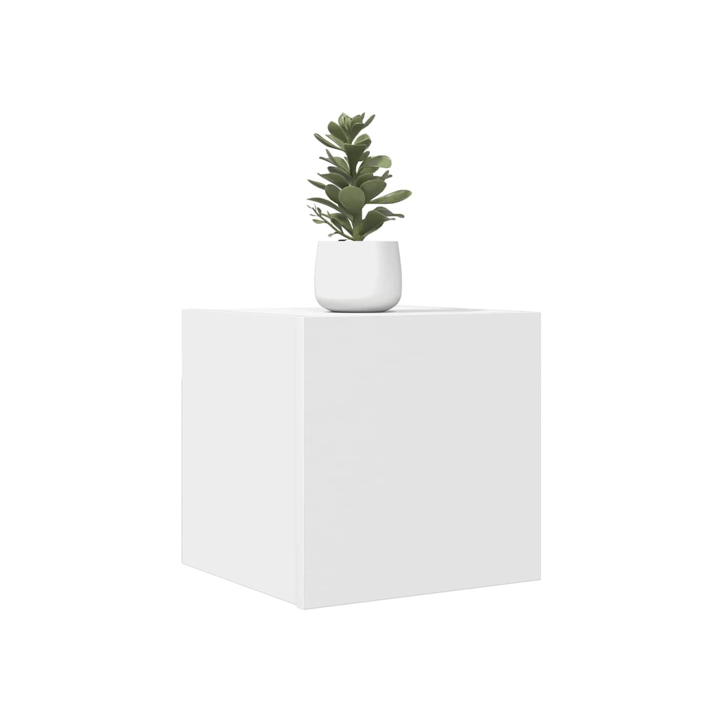 Meuble TV mural Blanc 30,5x30x30 cm