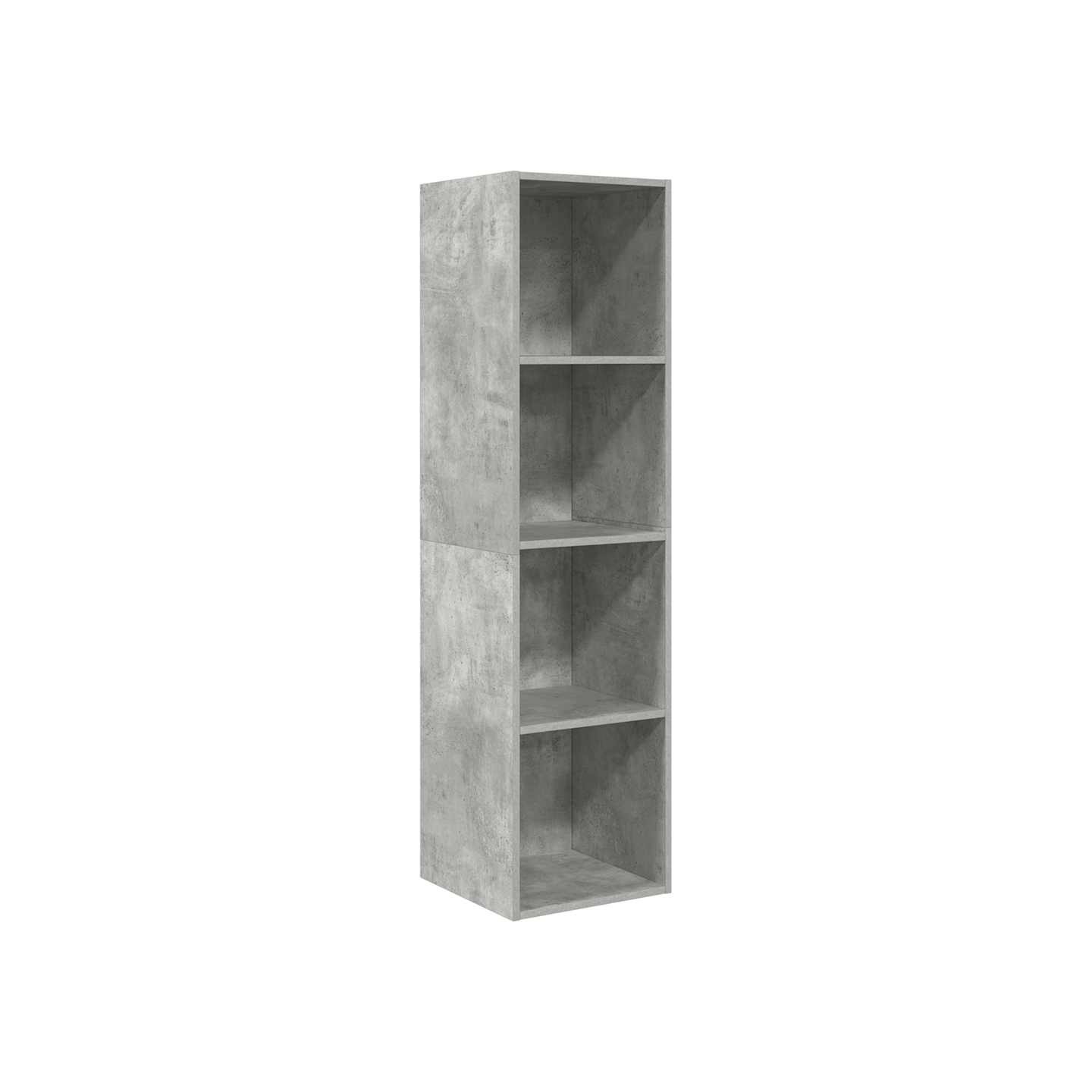 Meuble TV mural Gris béton 37x37x142,5 cm Bois d’ingénierie