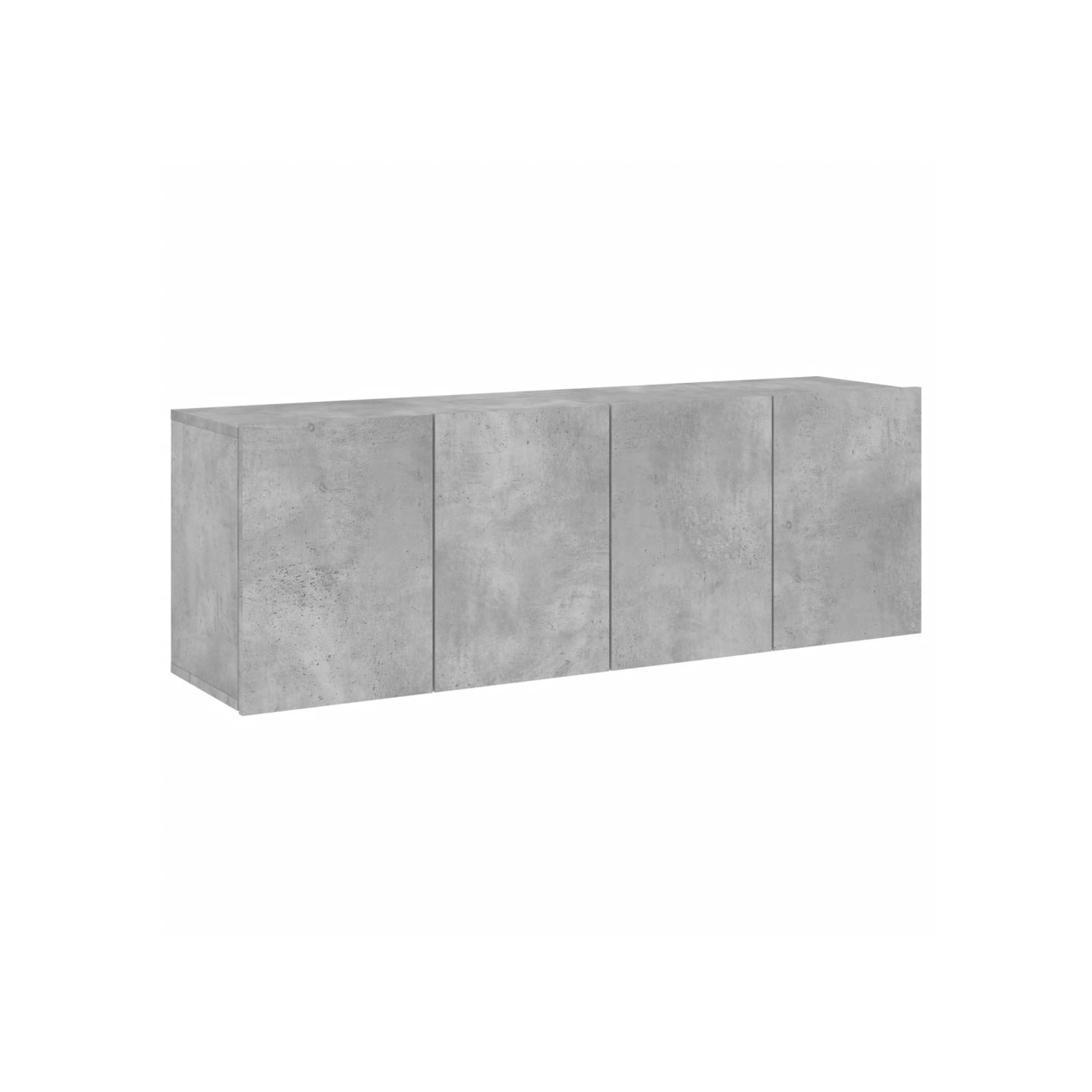 Meubles TV muraux 2 pcs gris béton 60x30x41 cm