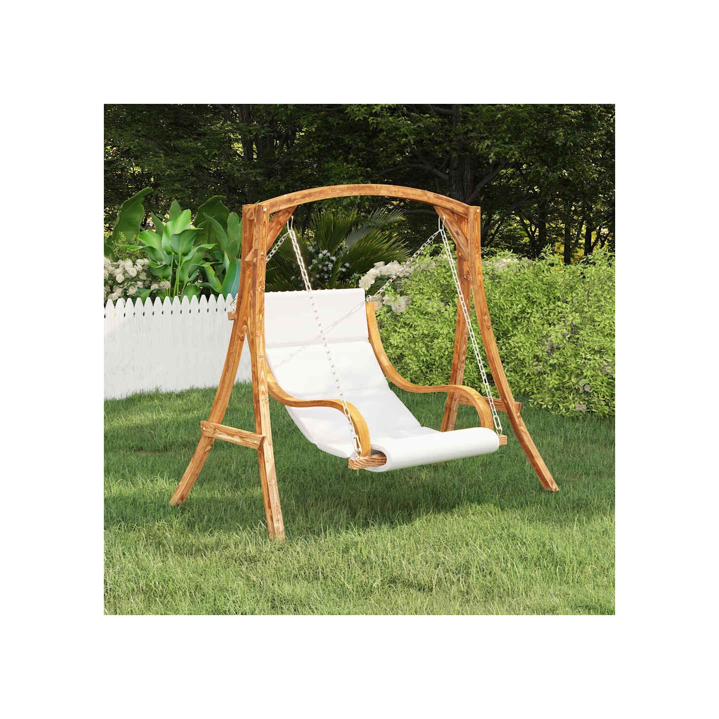 Balancelle sans balançoire et coussin Bois courbé