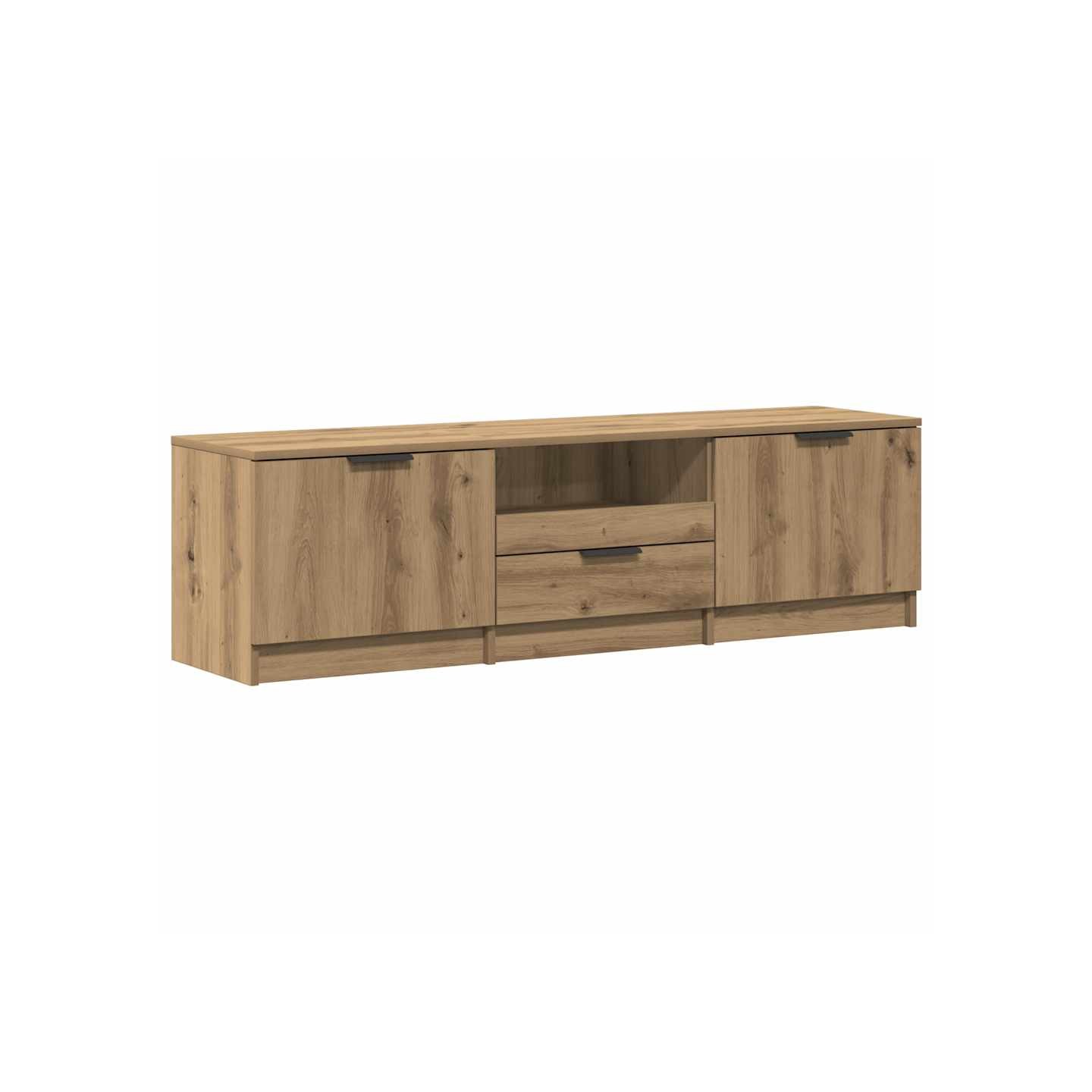 Meuble TV Chêne Artisan 140x35x40 cm Bois d'ingénierie