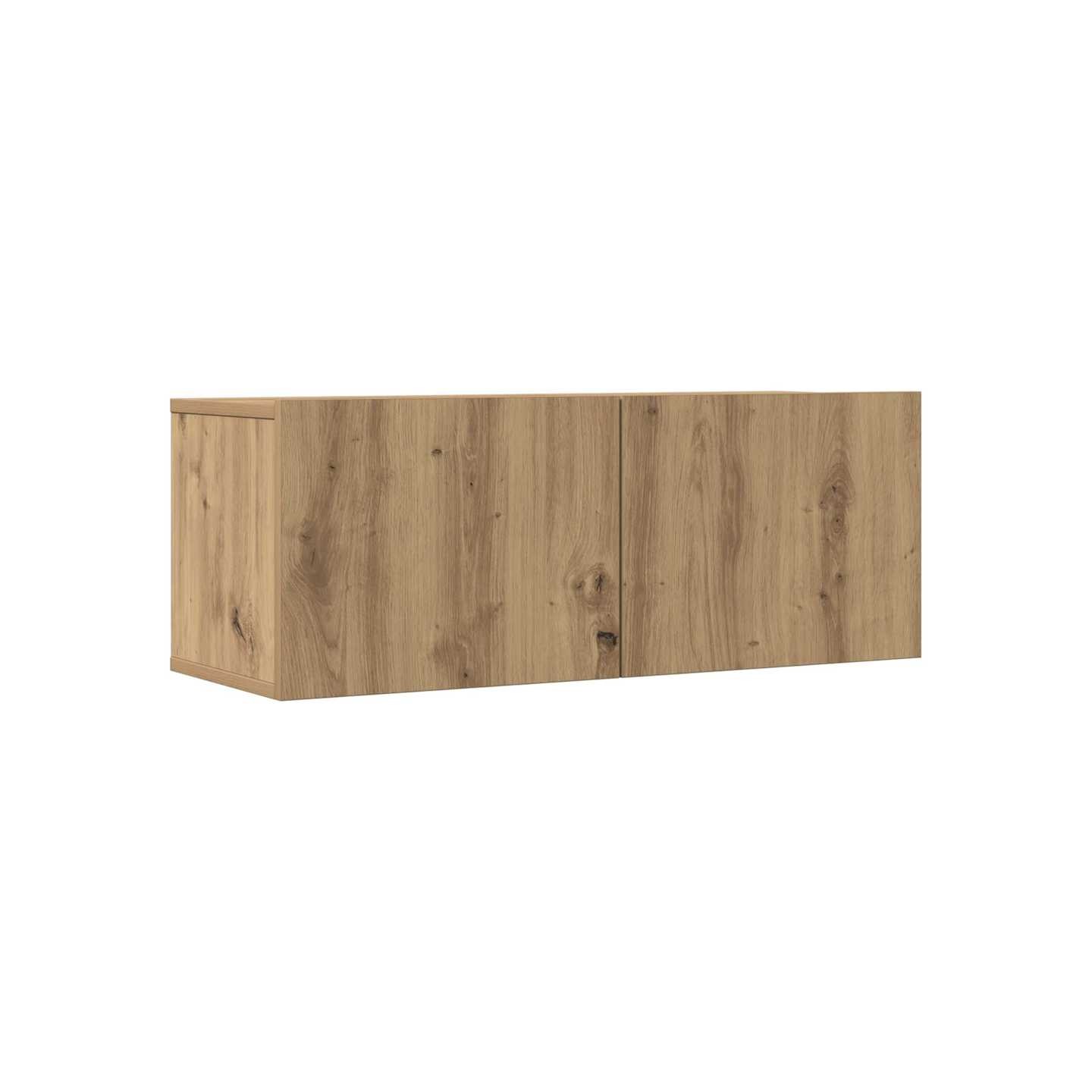 Meubles TV muraux 2 pcs chêne artisanal 80x30x30 cm