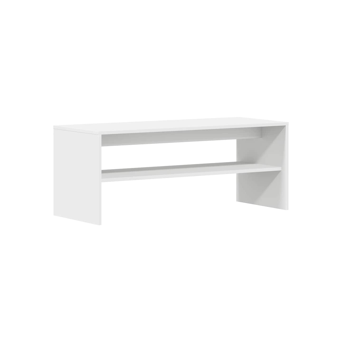 Meuble TV Blanc 100 x 40 x 40 cm Aggloméré