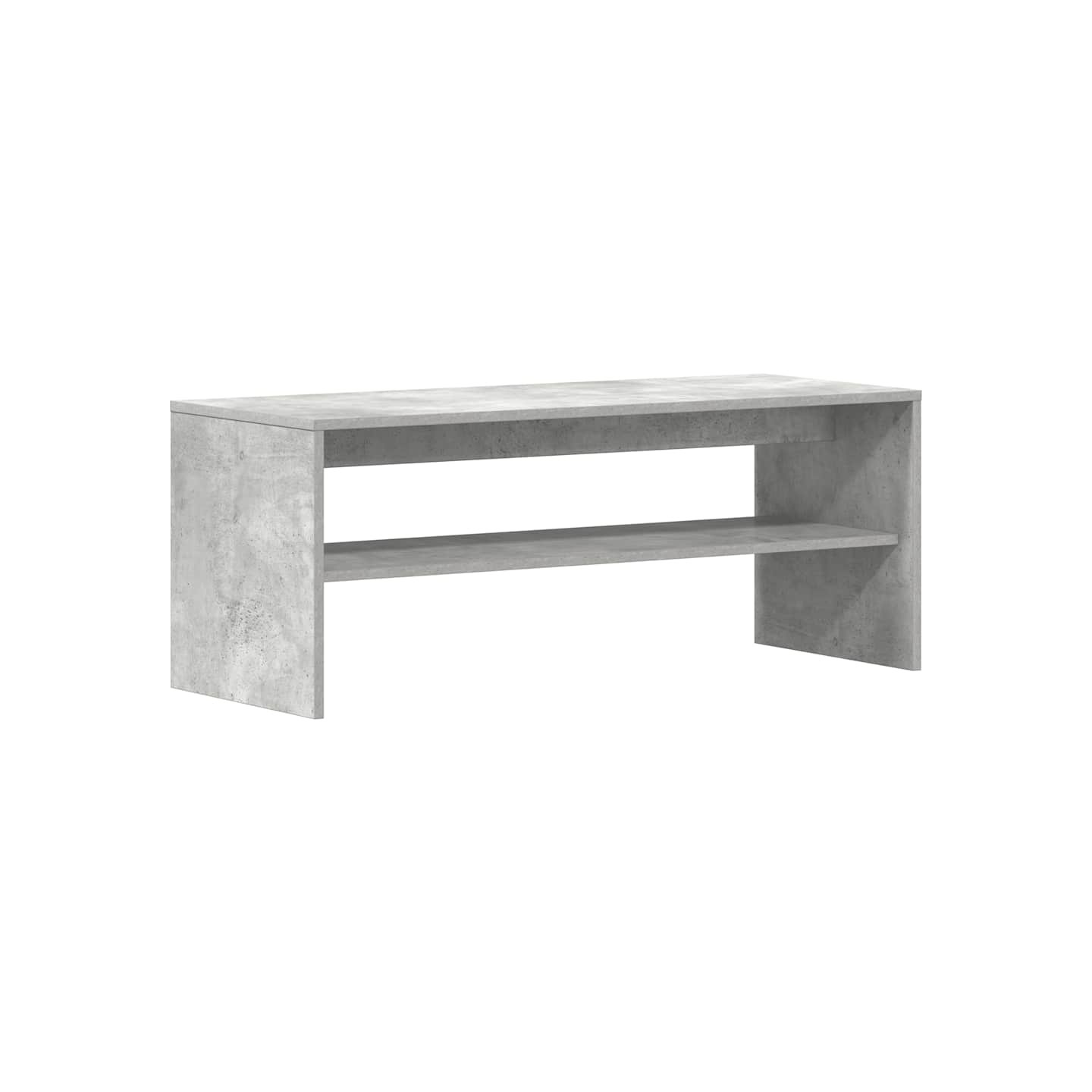 Meuble TV Gris béton 100 x 40 x 40 cm Aggloméré
