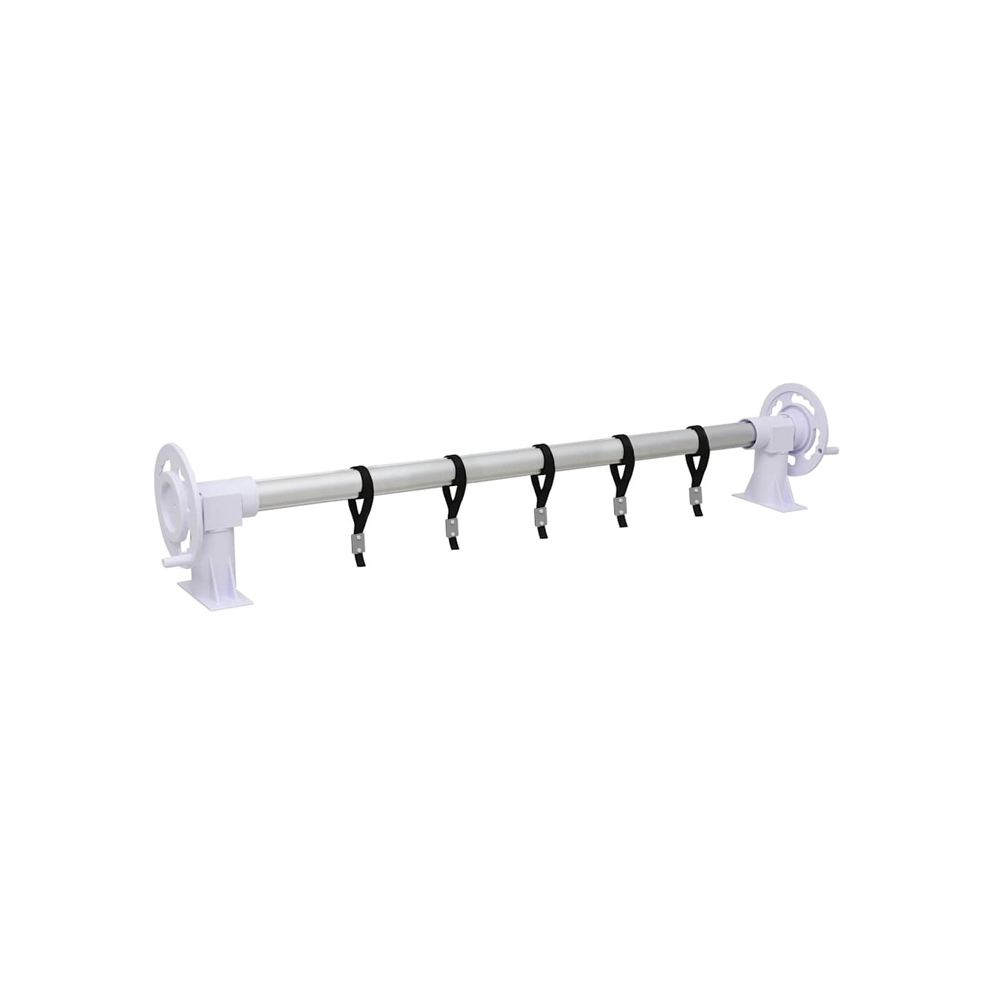 Rouleau de couverture de piscine avec base en plastique