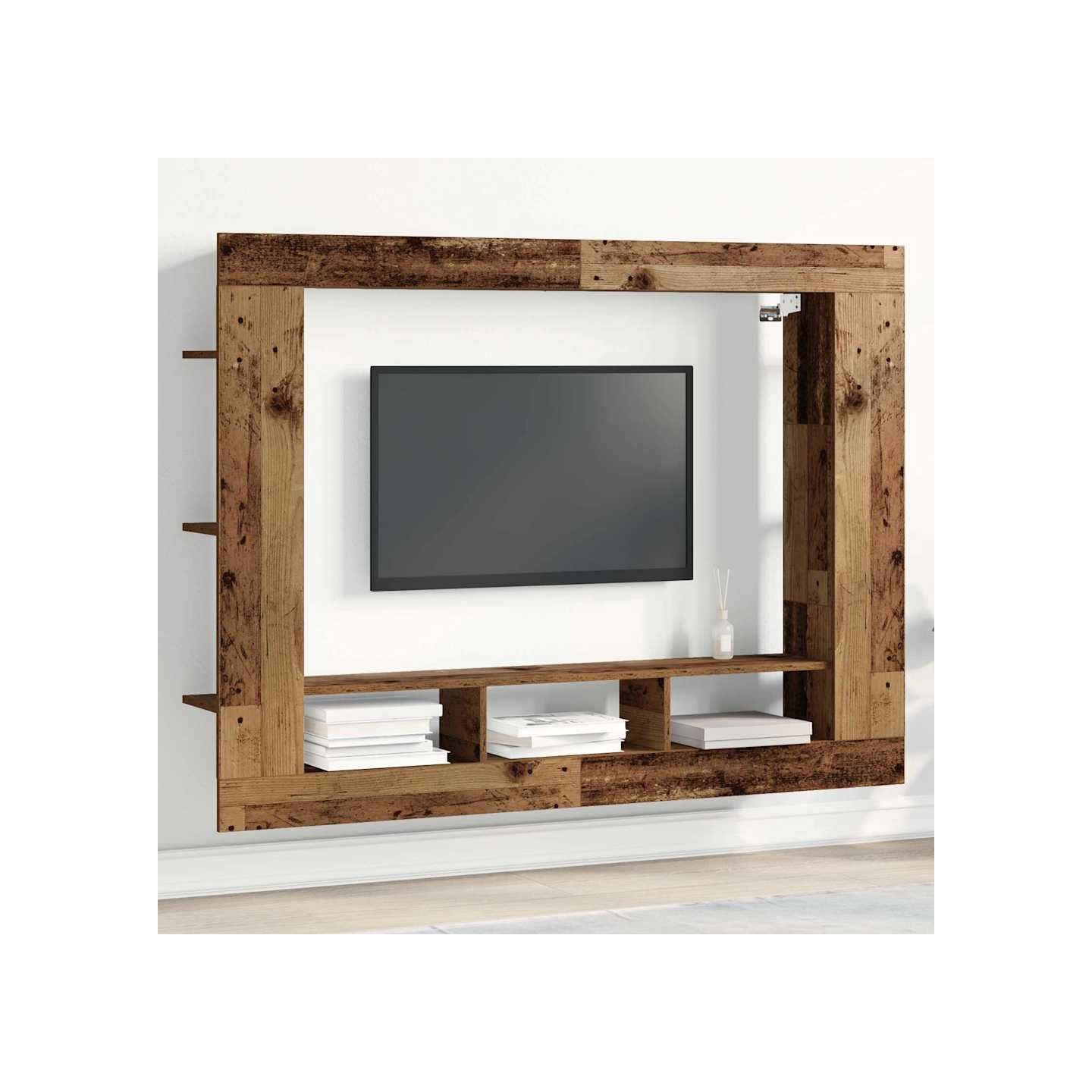 Meuble TV 152 x 22 x 113 cm Bois ancien Bois d'ingénierie