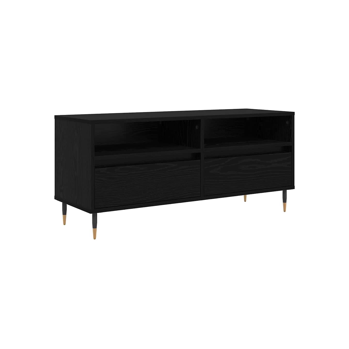Meuble TV avec tiroir Chêne noir 100 x 34,5 x 44,5 cm