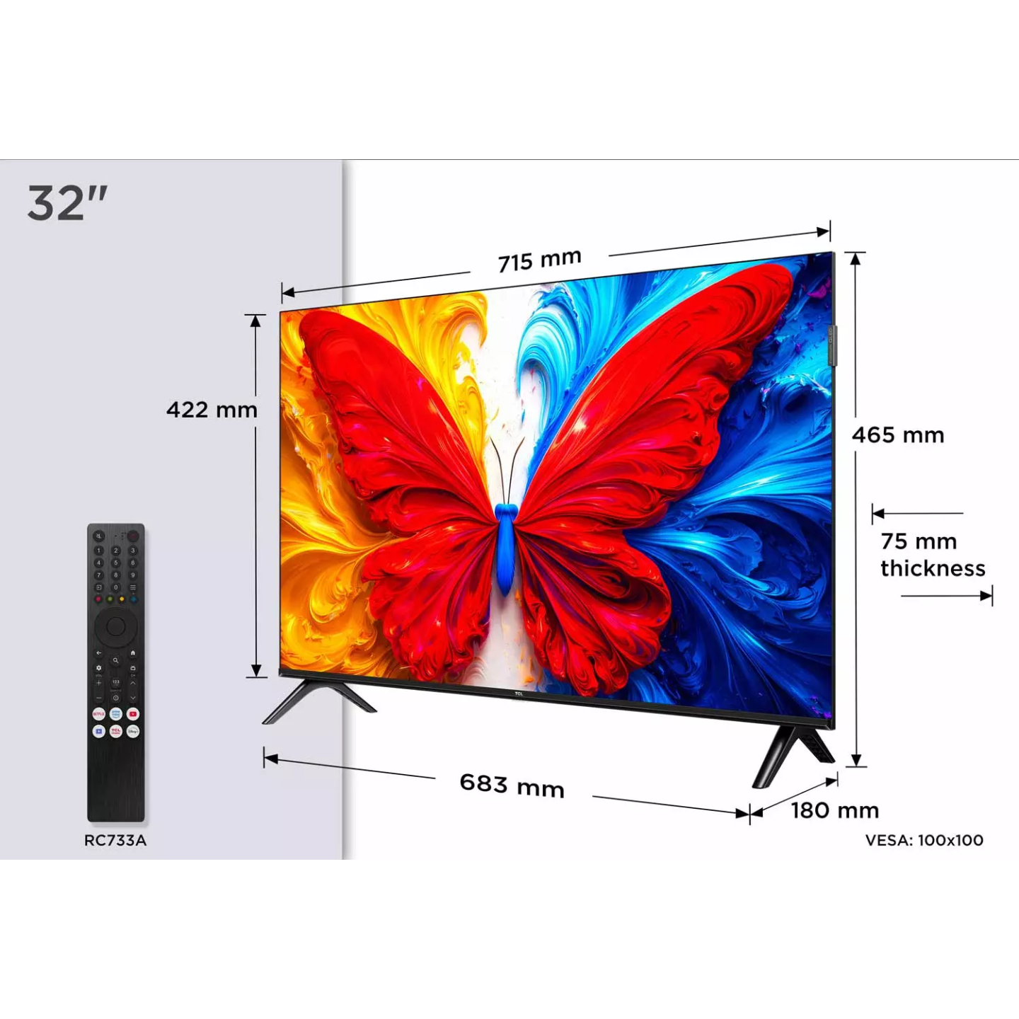 TV QLED TCL 32S5L 32" Full HD Android TV | Nimestore