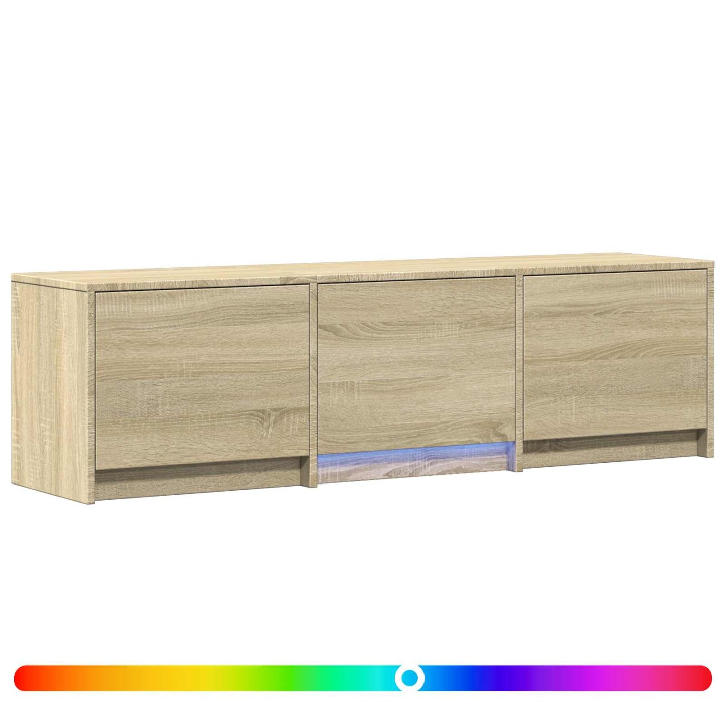 TV Cabinet with LED 140 x 34 x 40 cm Chêne Sonoma