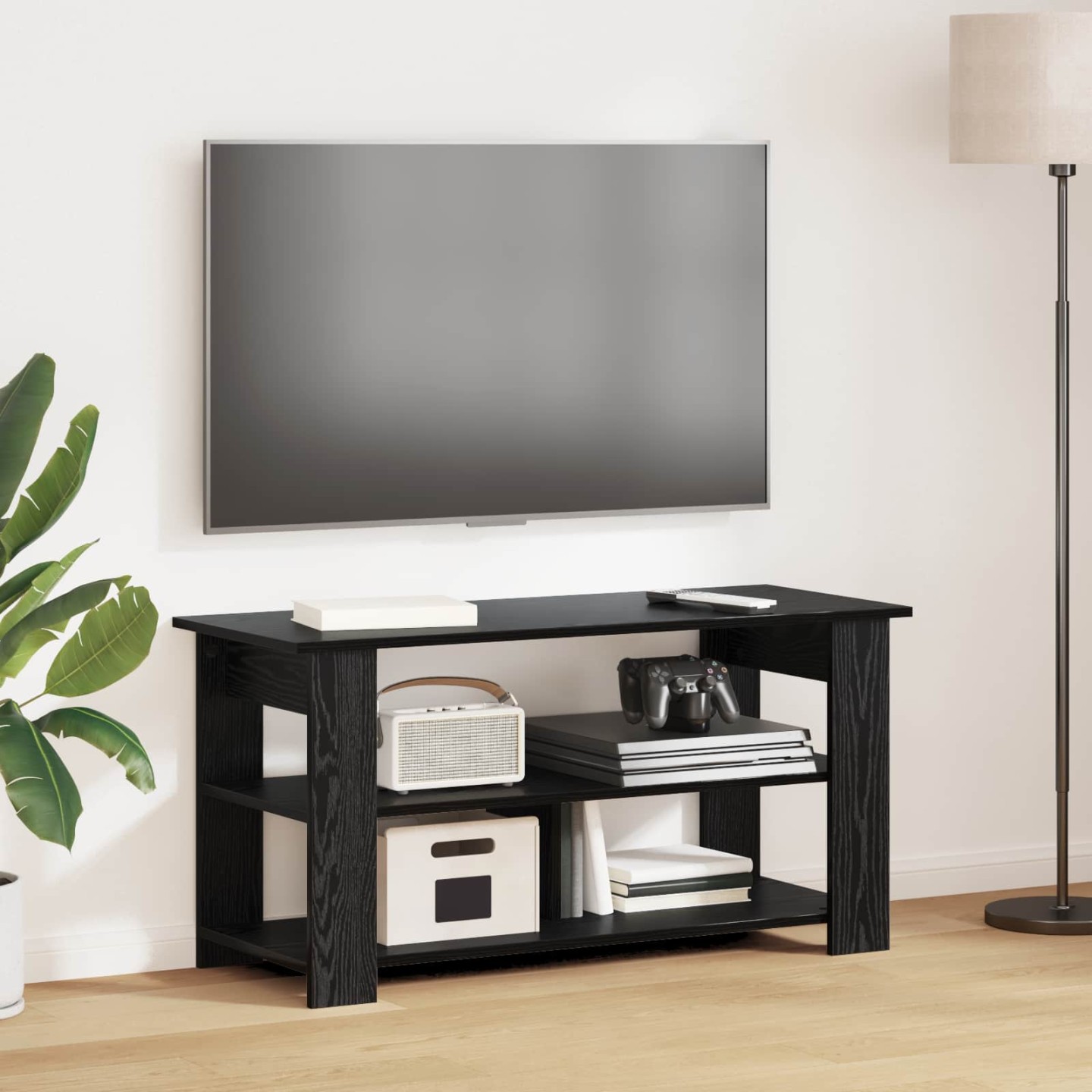Support de télévision Chêne noir 100 x 40 x 50 cm