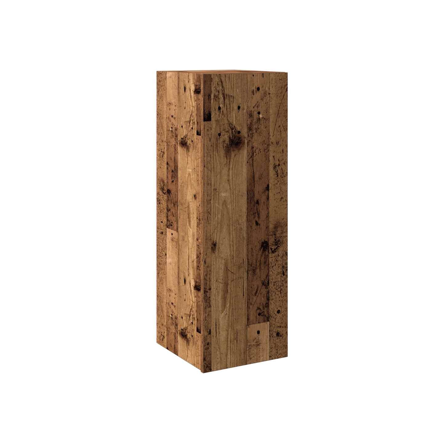 Meuble mural vieux bois 30,5x30x90 cm bois d'ingénierie
