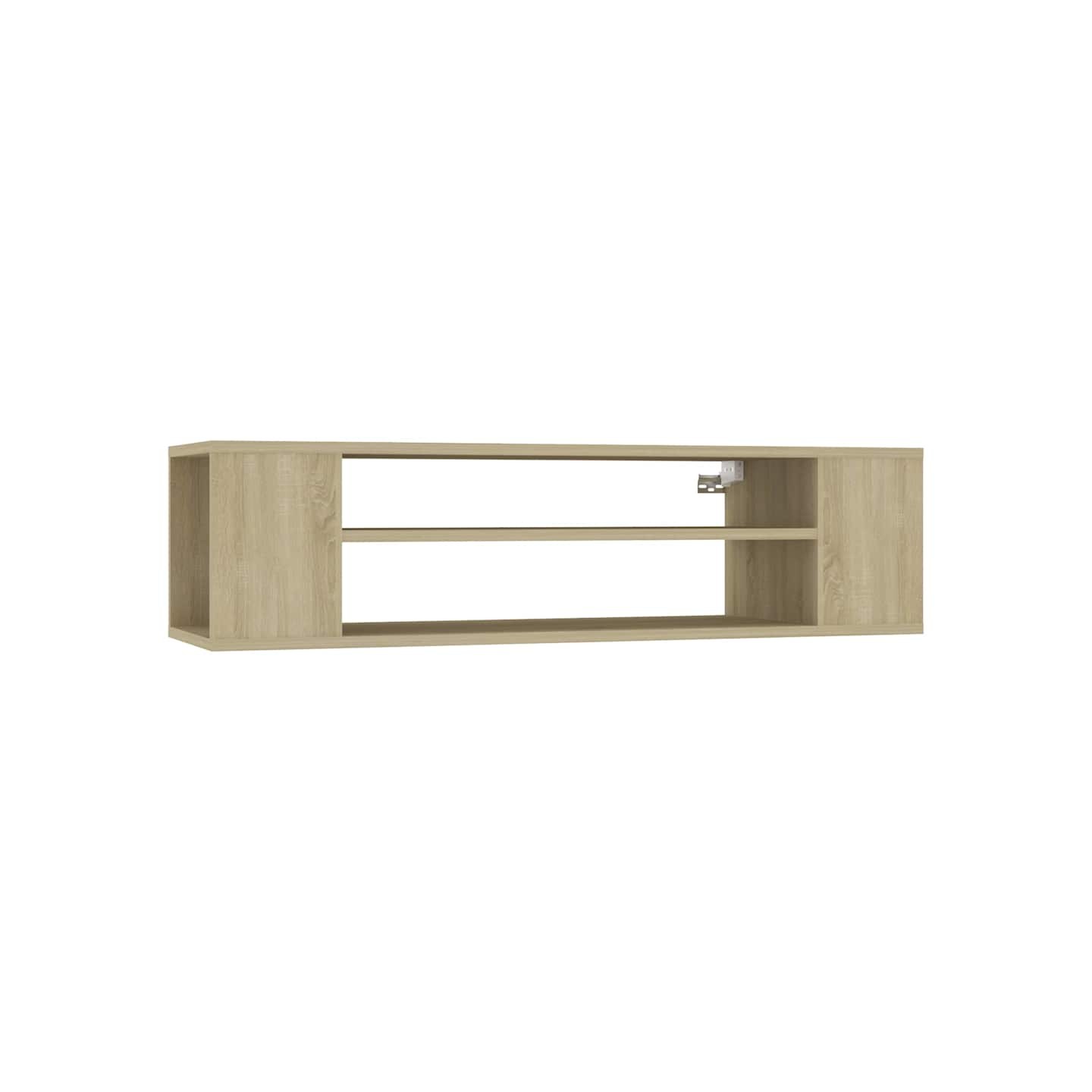 Meuble TV suspendu Chêne sonoma 100x30x26,5 cm Bois ingénierie