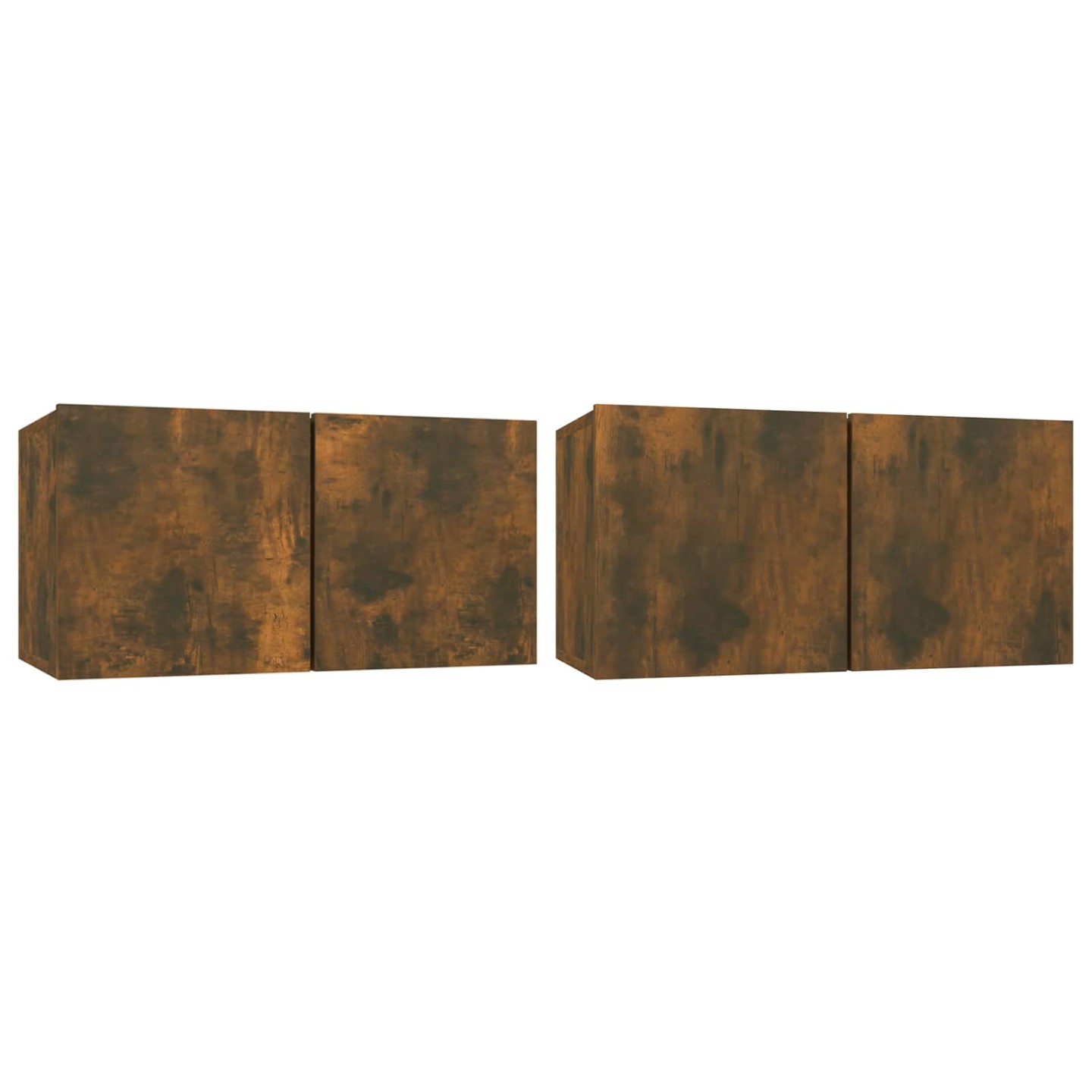 Meubles TV suspendus 2 pcs Chêne fumé 60x30x30 cm