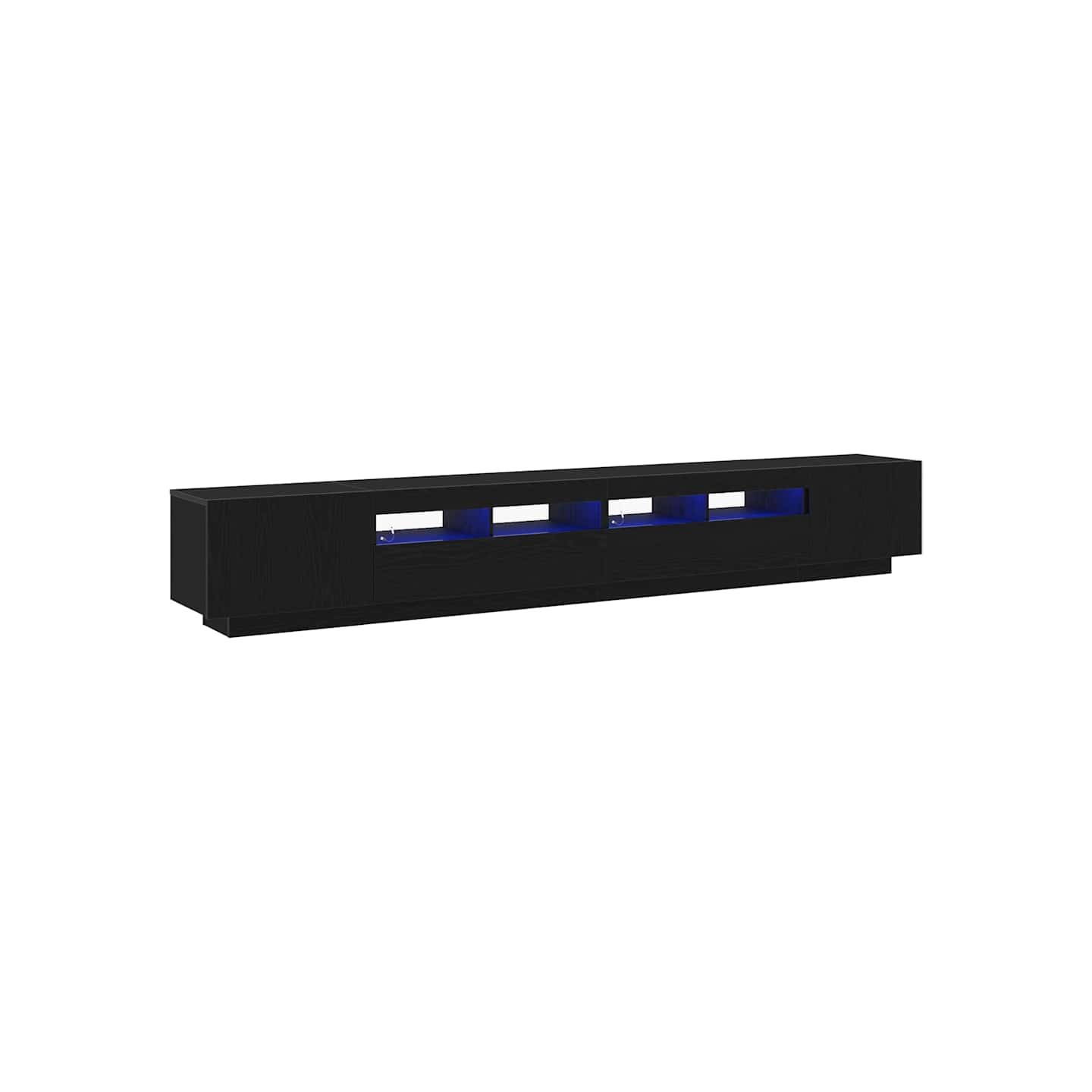 Ensemble meuble TV 3 pc 260 x 35 x 40 cm Noir