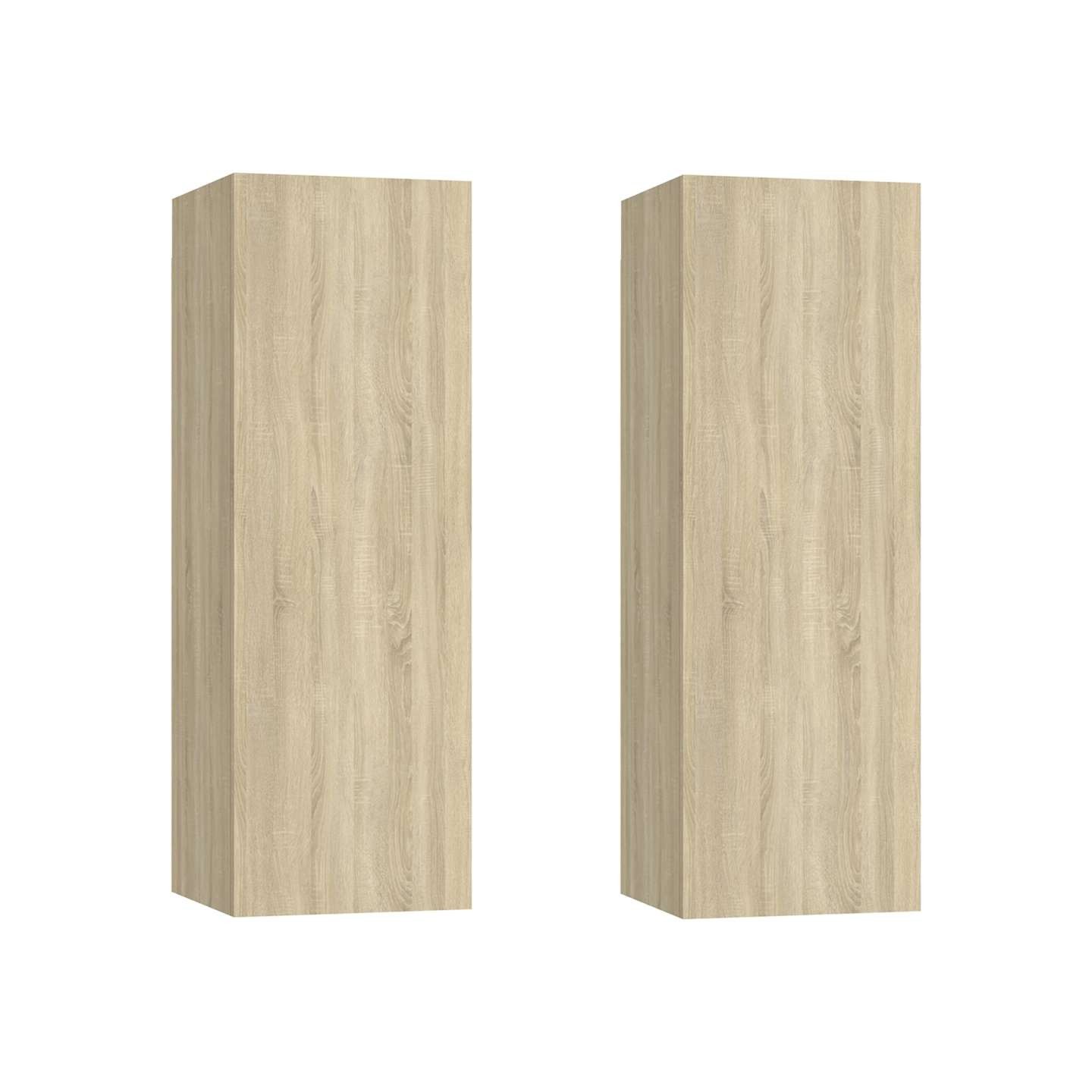 Meubles TV 2 pcs Chêne sonoma 30,5x30x90 cm Bois d’ingénierie