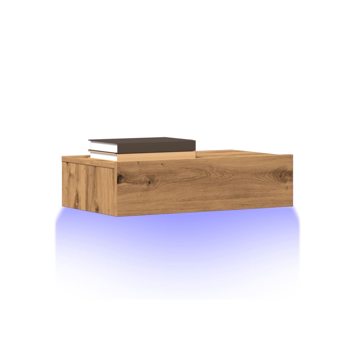 Meubles TV avec éclairages LED 2 pcs chêne artisanal