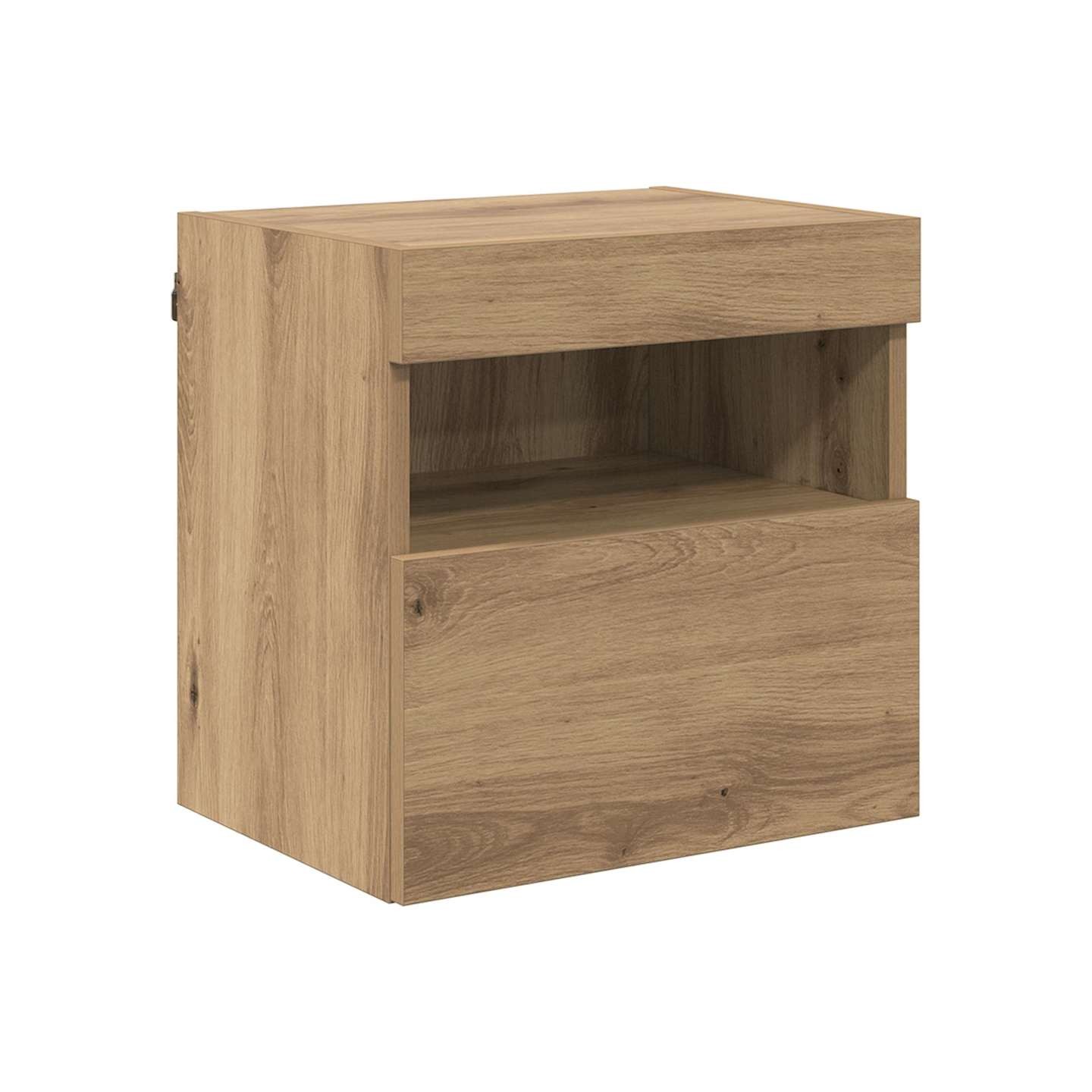 Meubles TV muraux 2 pc Chêne artisanal Bois d'ingénierie