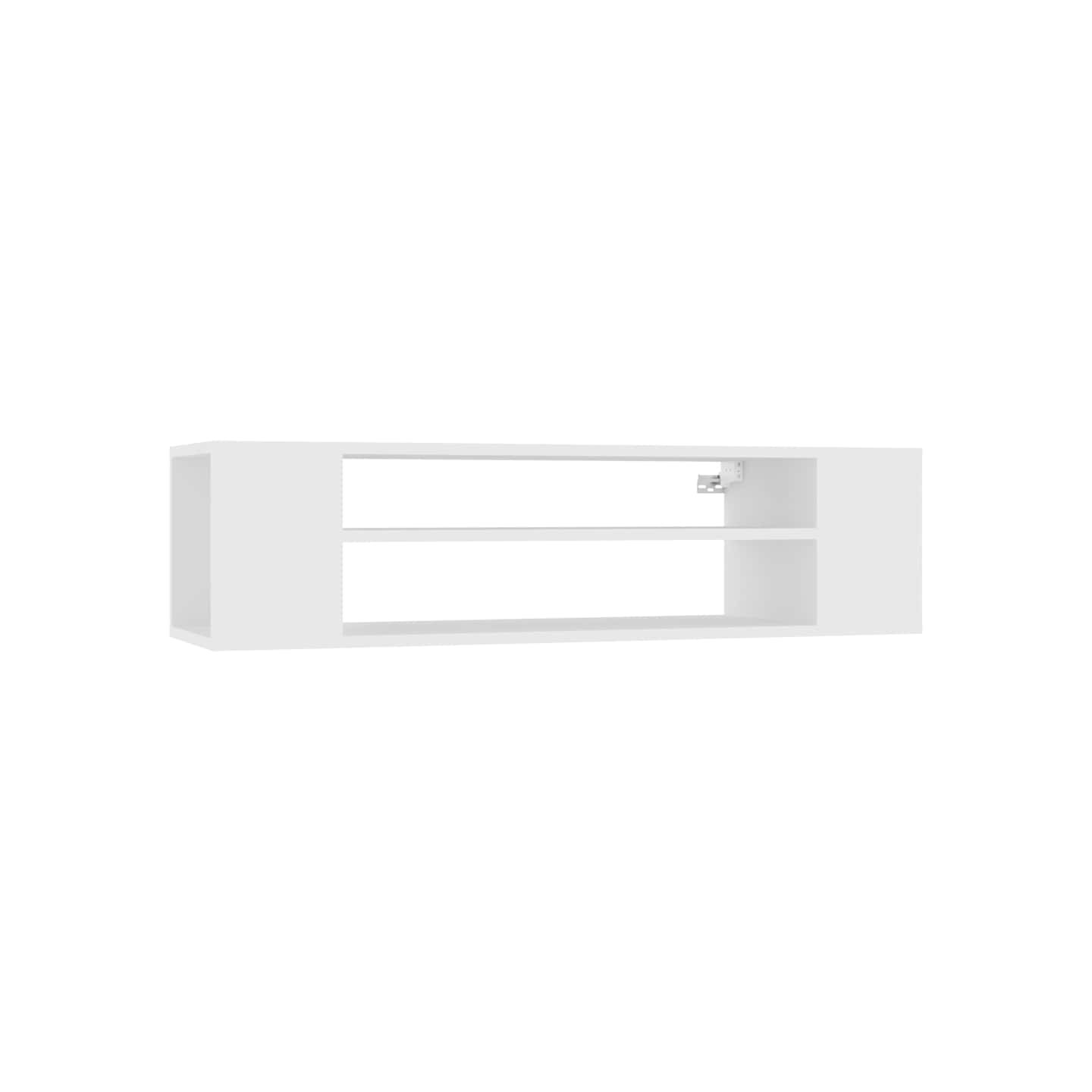 Meuble TV suspendu Blanc 100x30x26,5 cm Bois d’ingénierie
