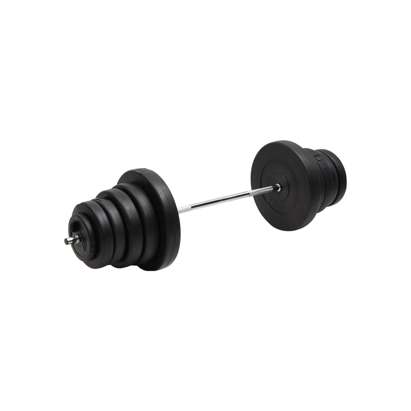 Barre d'haltères avec plaques 90 kg