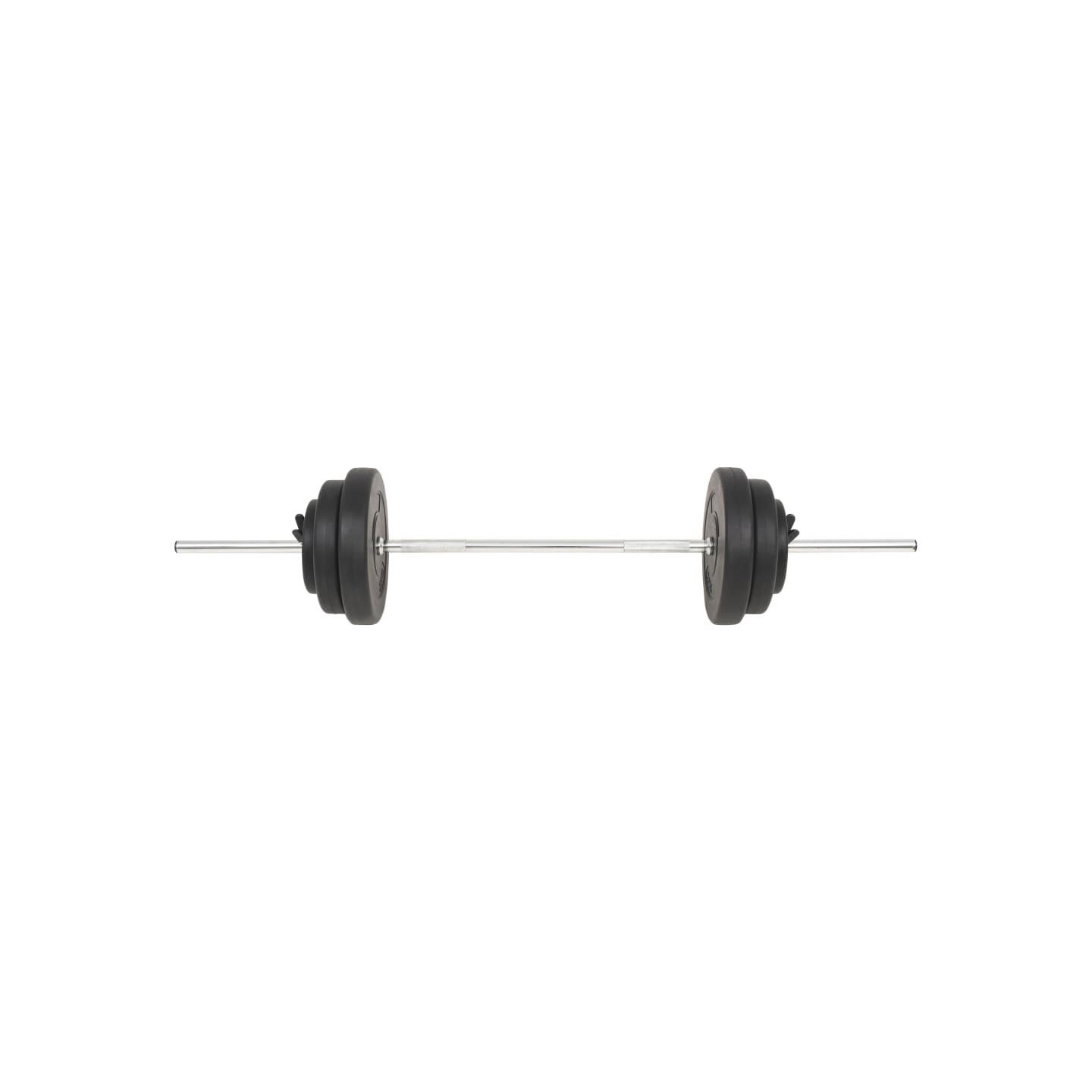 Barre d'haltères avec plaques 60 kg