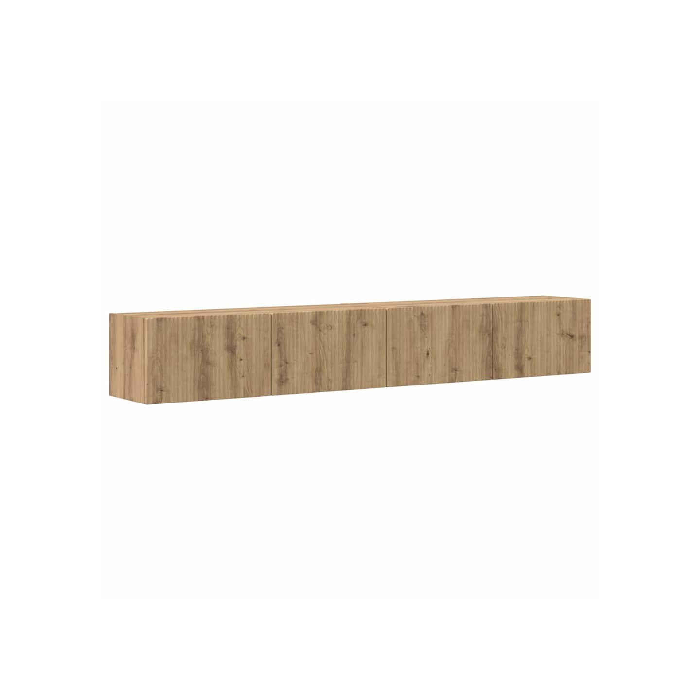 Meuble TV mural 2 pc Chêne artisan Bois d'ingénierie