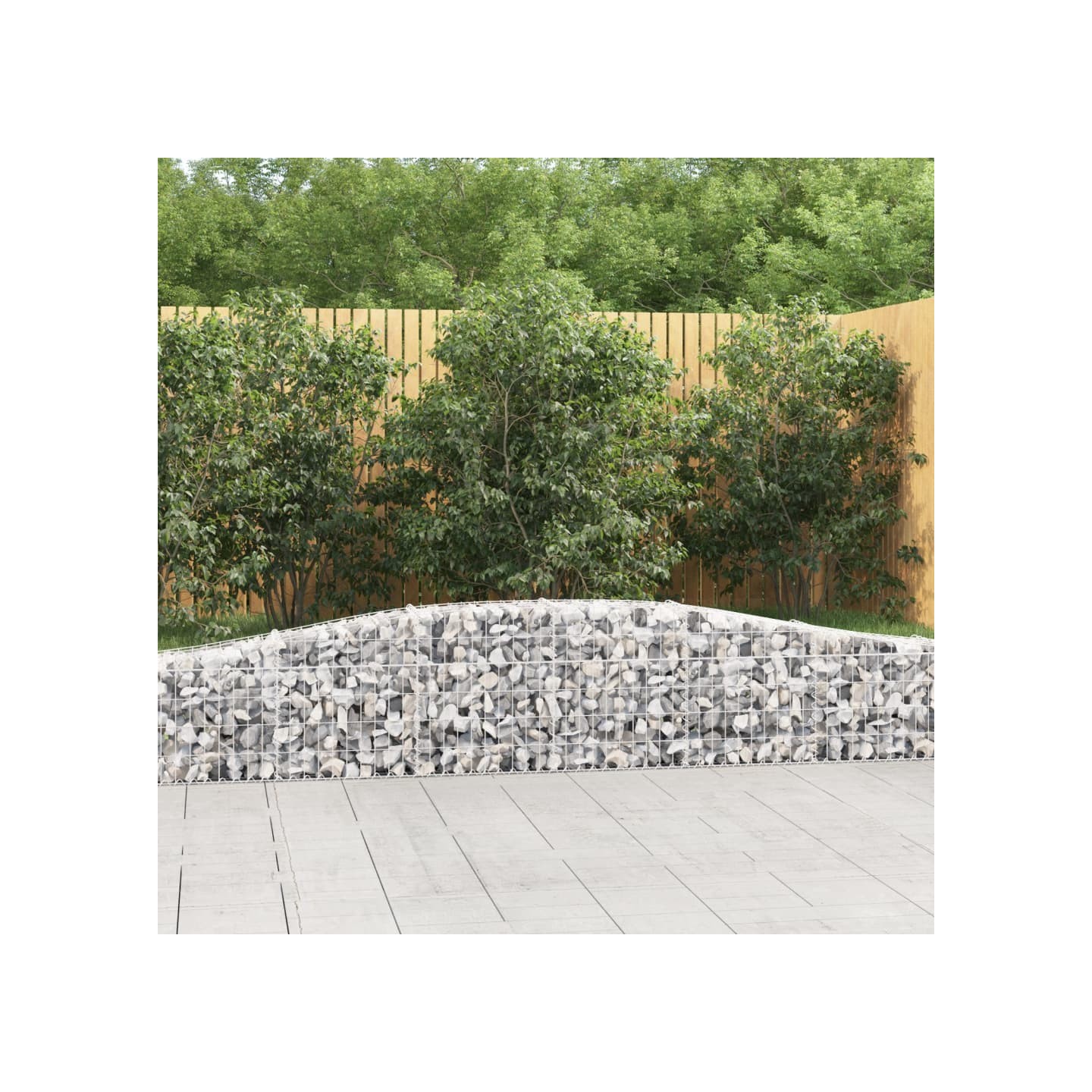 Paniers à gabions arqués 20 pcs 400x30x40/60 cm Fer galvanisé