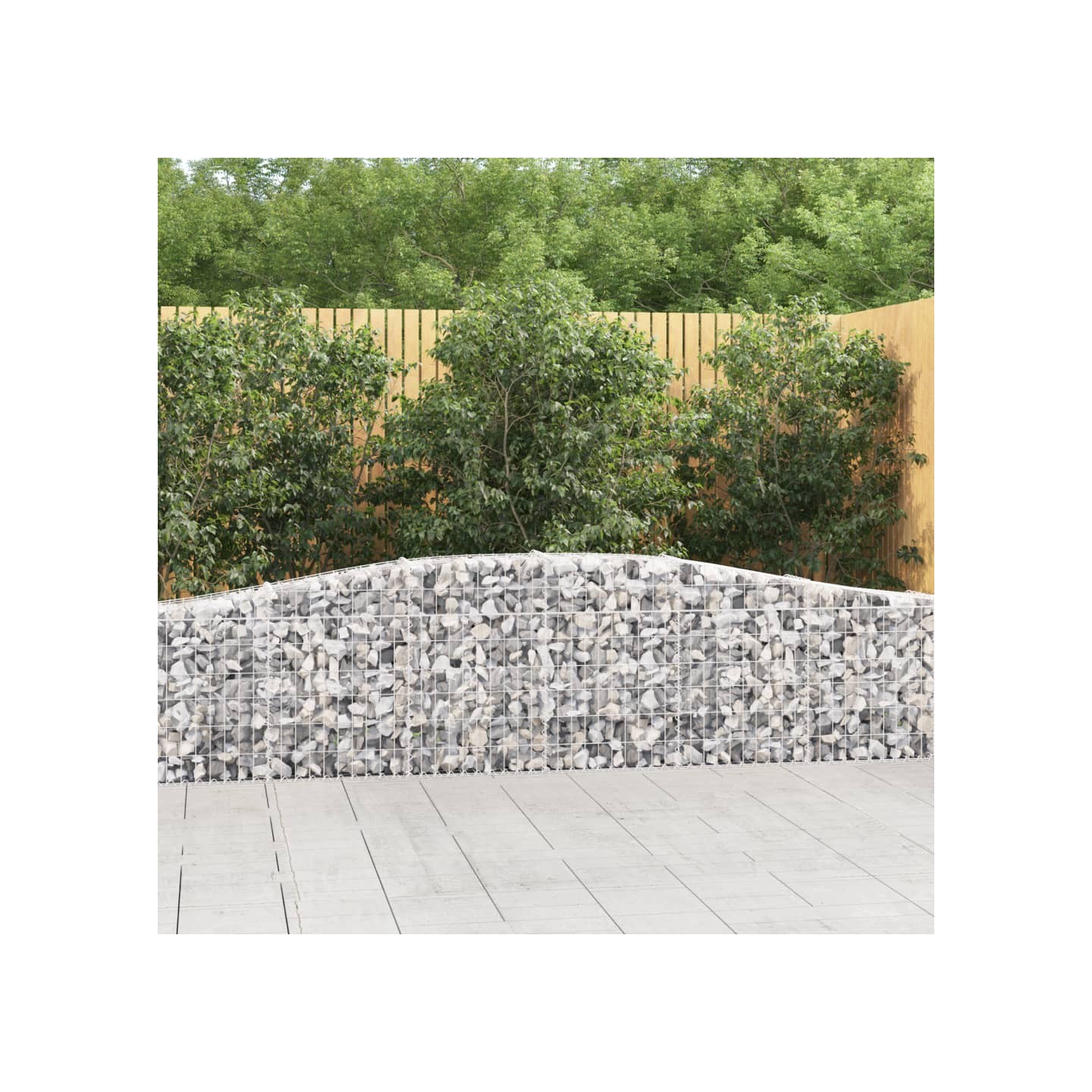 Paniers à gabions arqués 9 pcs 400x30x60/80 cm Fer galvanisé