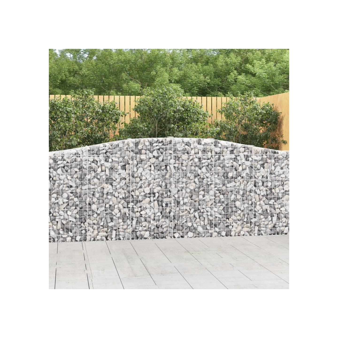Paniers à gabions arqués 10 pcs 400x30x100/120 cm Fer galvanisé