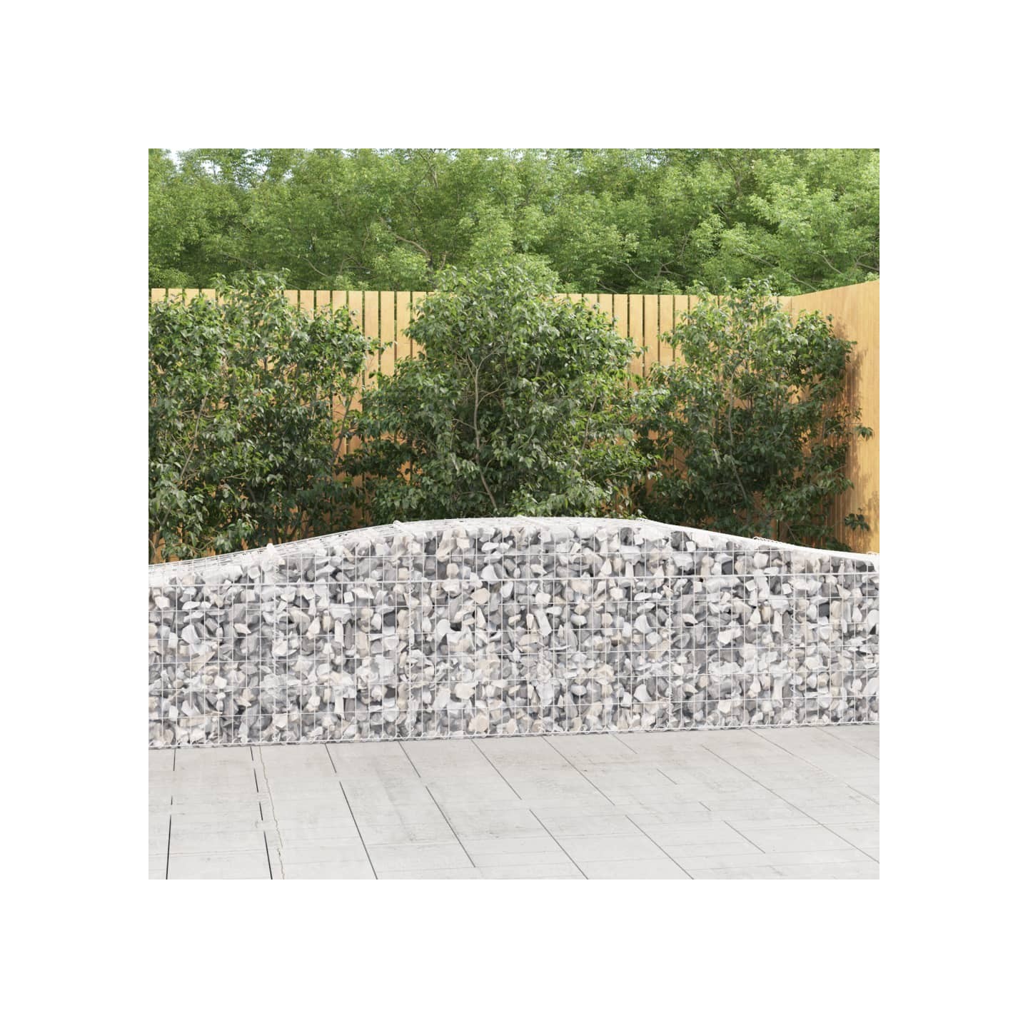 Paniers à gabions arqués 8 pcs 400x50x60/80 cm Fer galvanisé