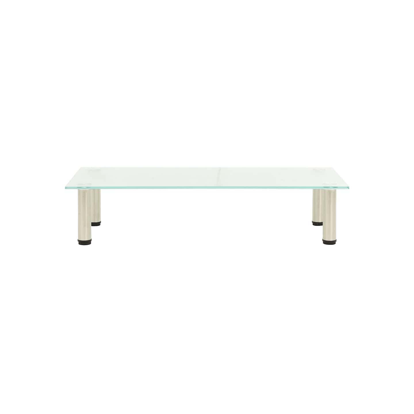 Meuble TV Givré 80x35x17 cm Verre trempé