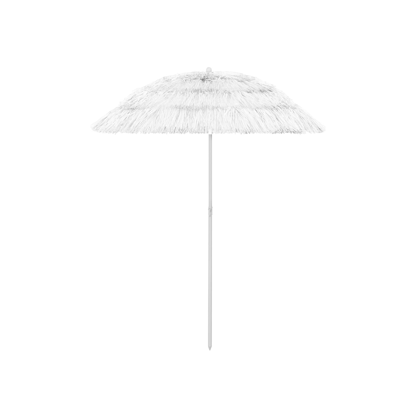 Parasol de plage Hawaii blanc 180 cm